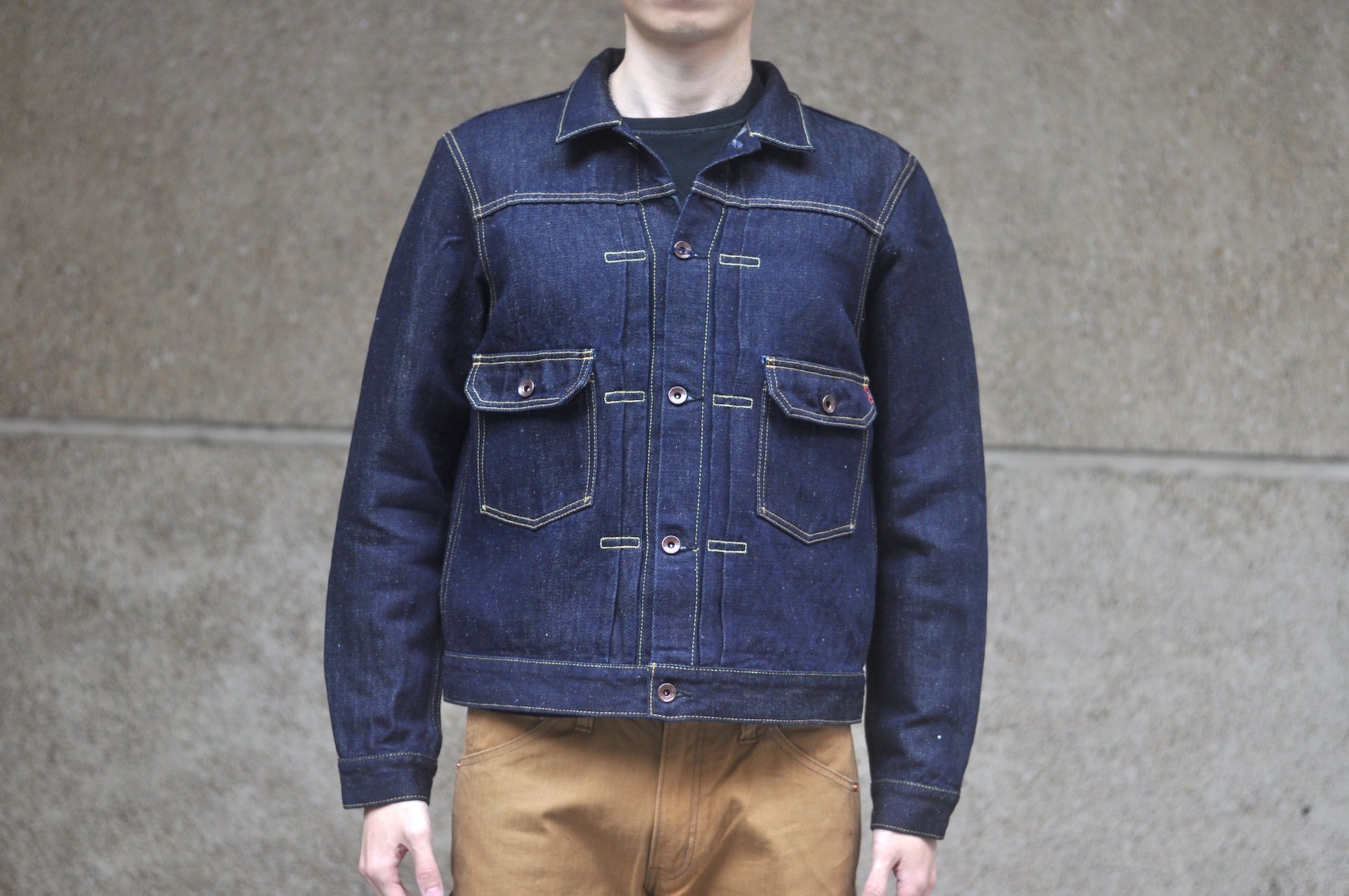 Iron Heart 14oz Indigo Dyed Cotton/Linen Denim Type II Jacket