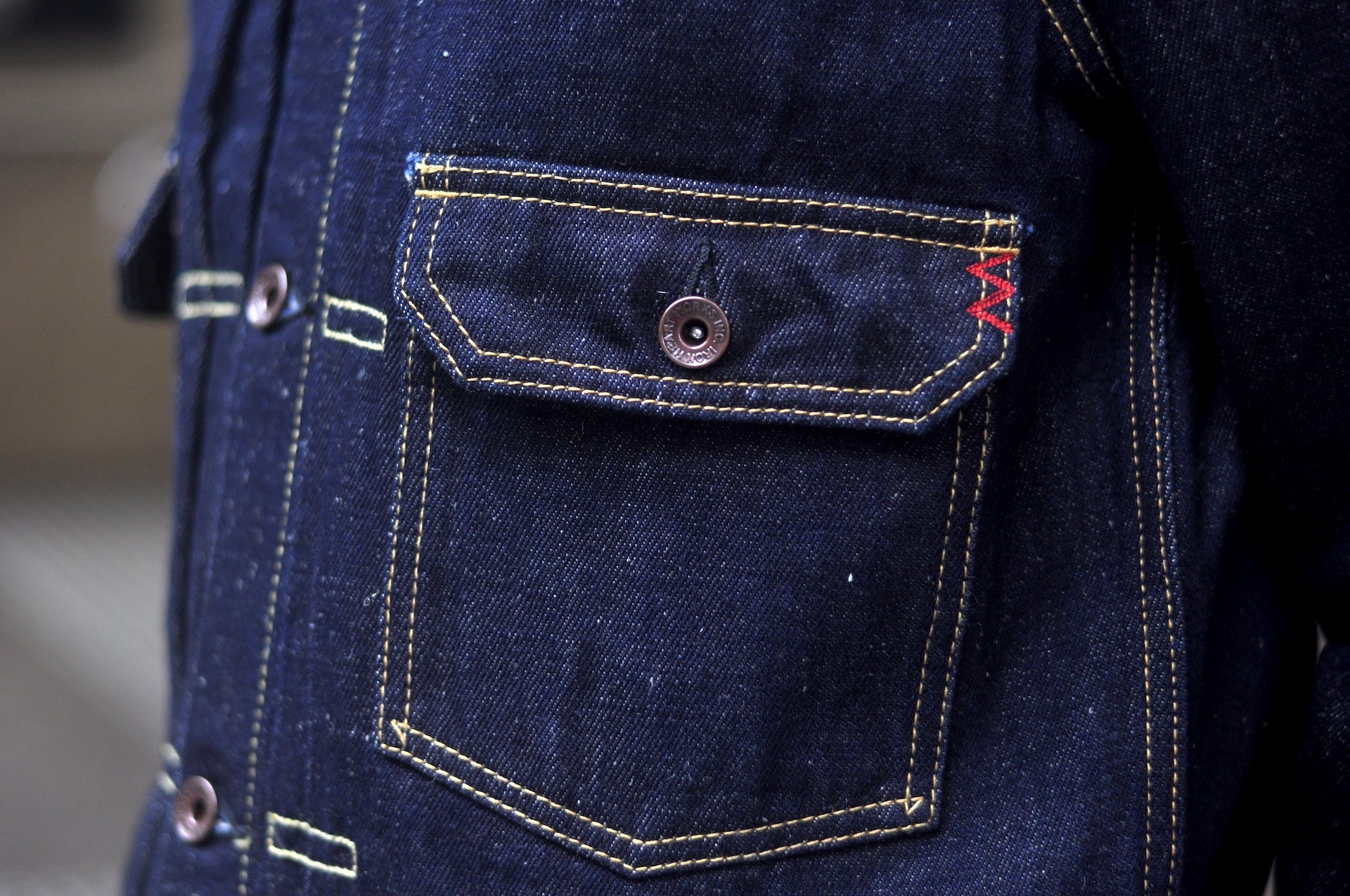 Iron Heart 14oz Indigo Dyed Cotton/Linen Denim Type II Jacket