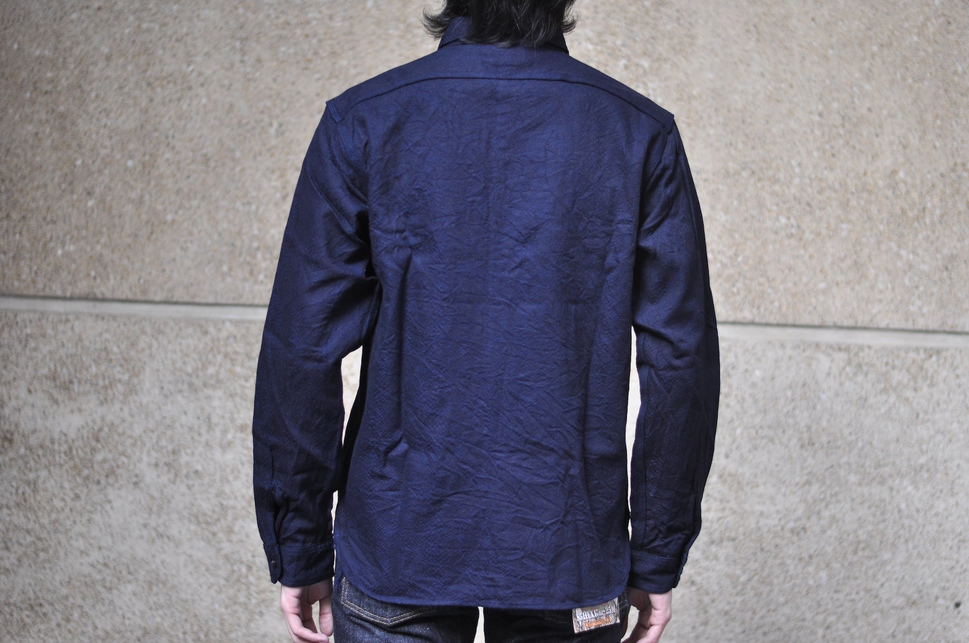 Samurai Indigo Dyed "Year of the Snake" Jacquard Workshirt (Oversea Edition)