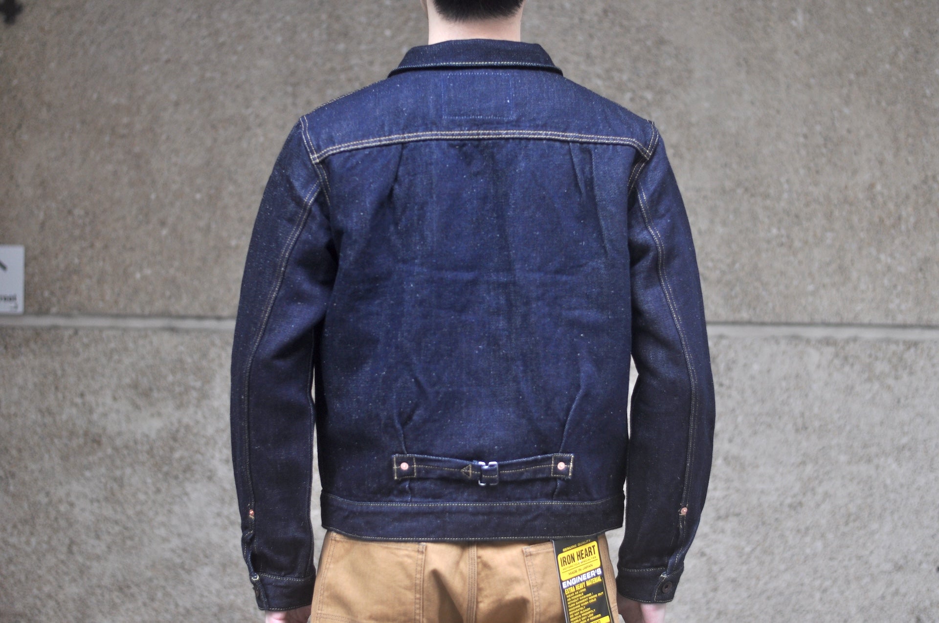 Iron Heart 14oz Indigo Dyed Cotton/Linen Denim Type II Jacket