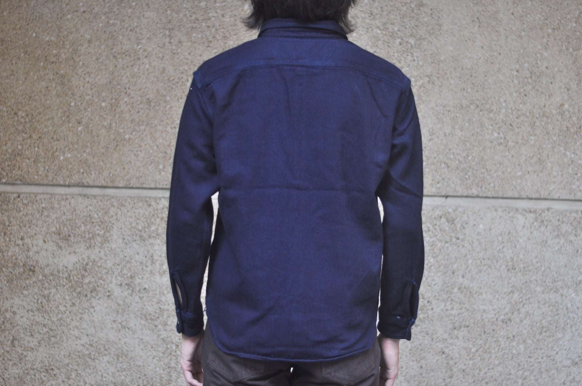 MOMOTARO JEANS Indigo Dyed Heavyweight Dobby Workshirt