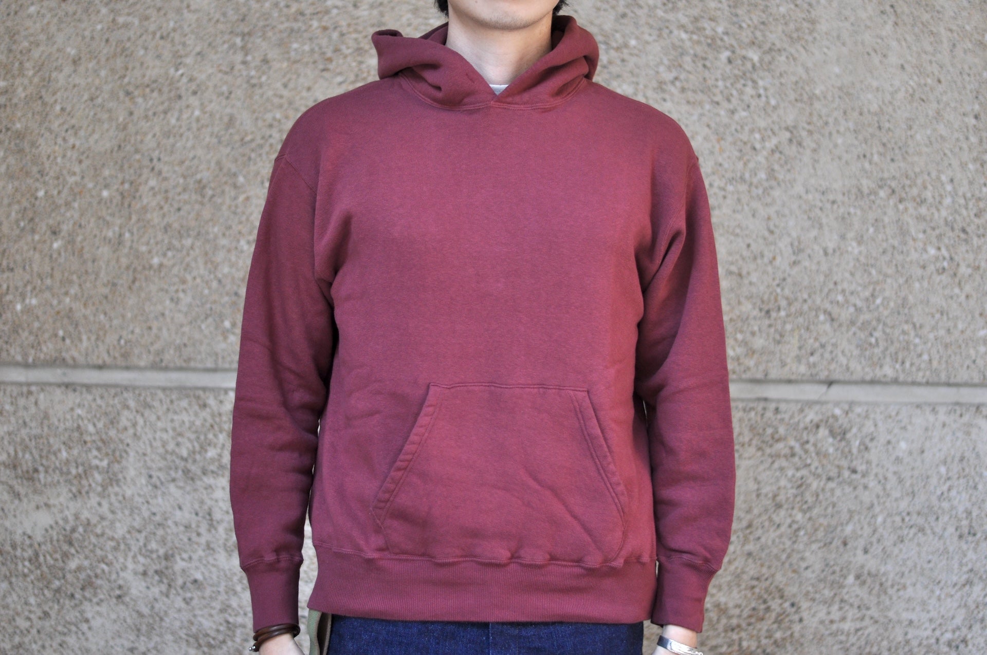 Dubble Works 11oz "Tsuri-ami" Loopwheeled Pull Over (Burgundy)