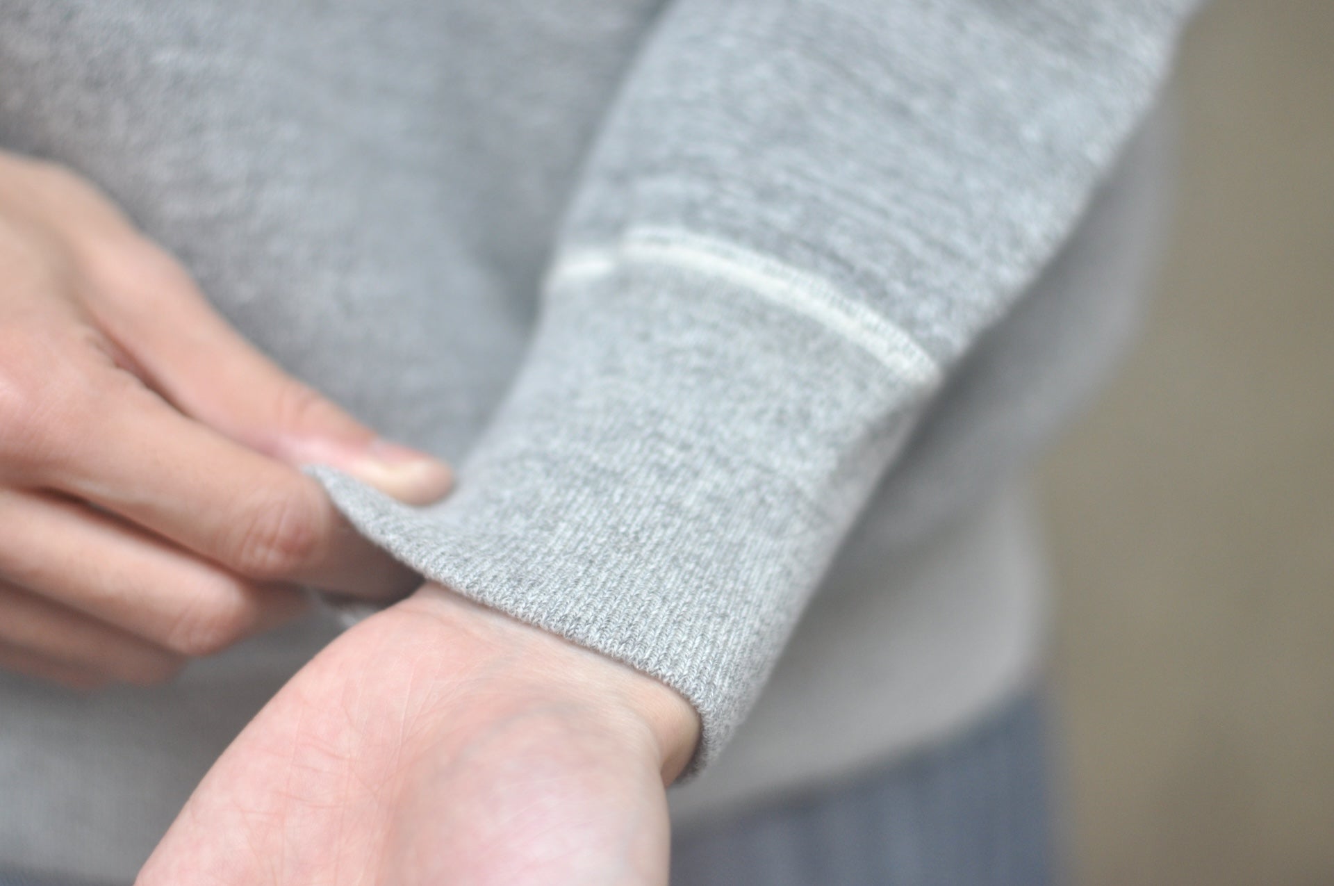 RAGGY CLOTHING 14oz “Pound Cake” Loopwheeled Pullover (Mottled Grey)