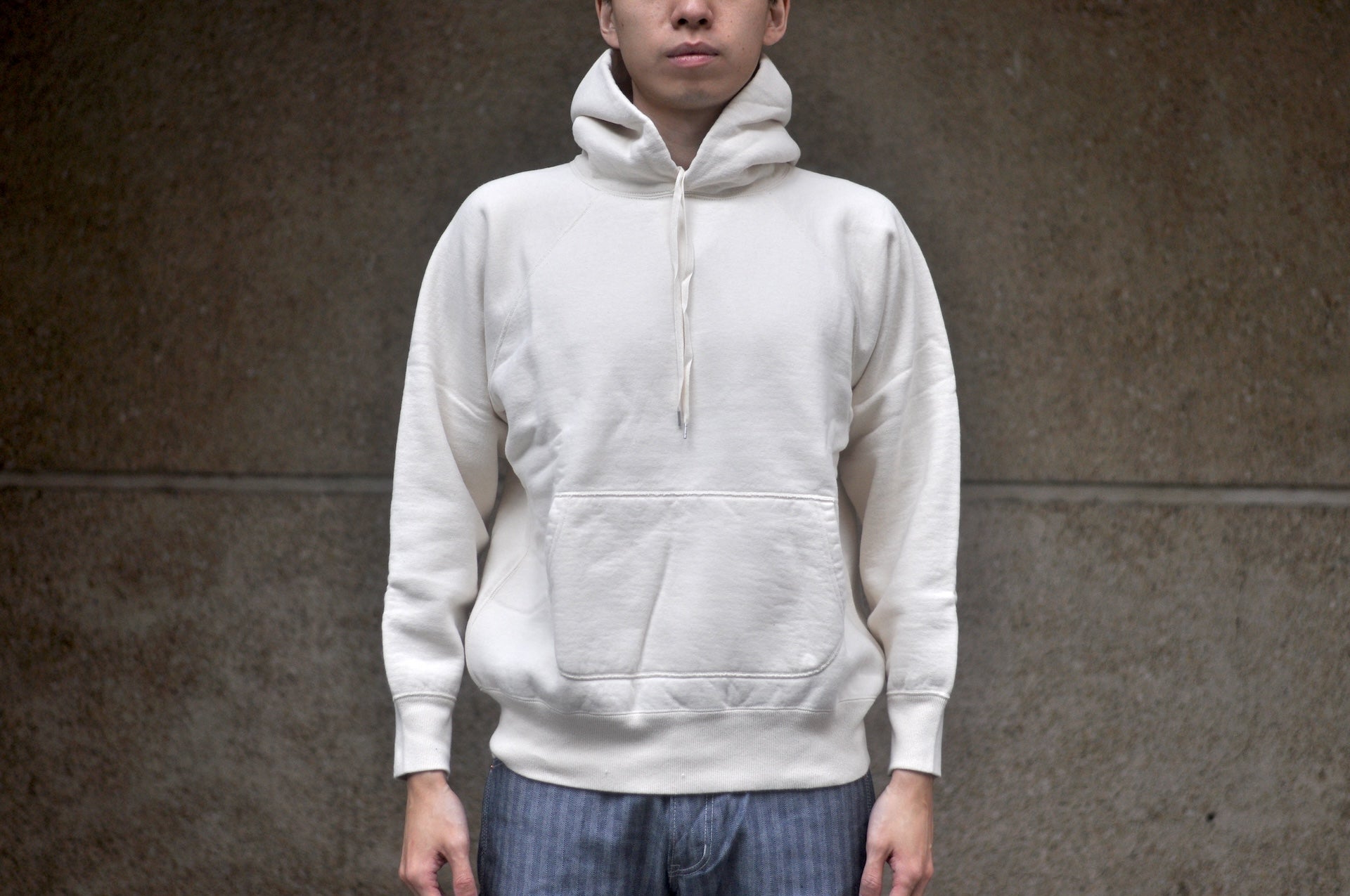 RAGGY CLOTHING 14oz “Pound Cake” Loopwheeled Pullover (Natural)