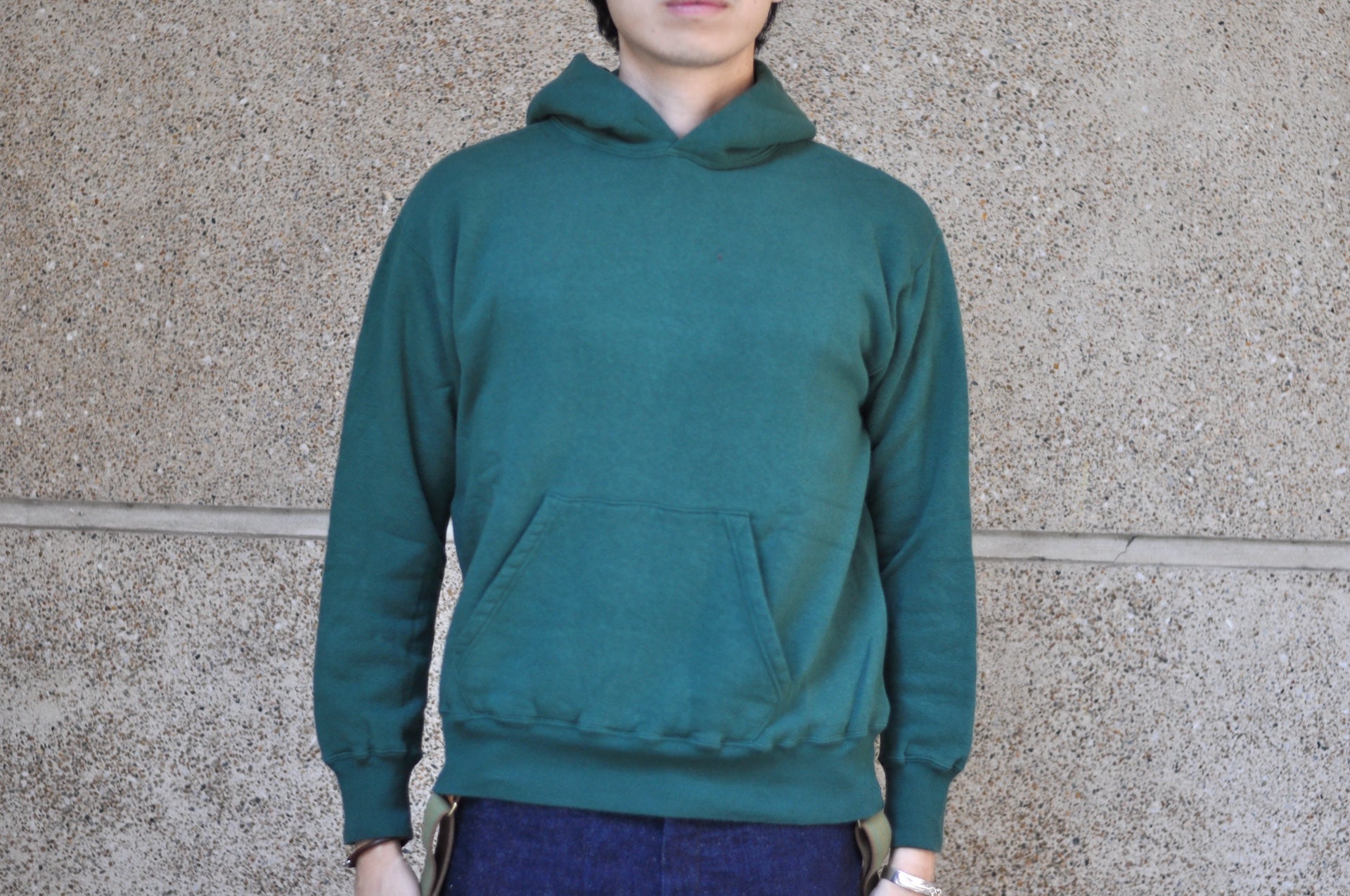 Dubble Works 11oz "Tsuri-ami" Loopwheeled Pull Over (Green)