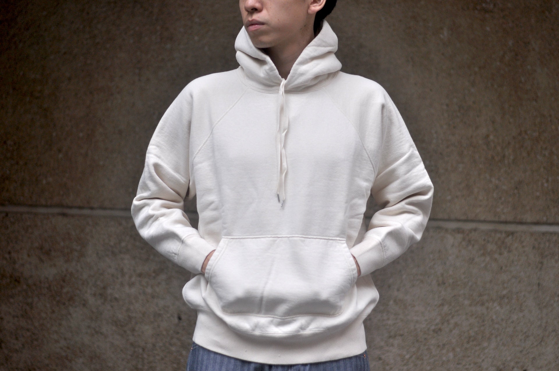 RAGGY CLOTHING 14oz “Pound Cake” Loopwheeled Pullover (Natural)