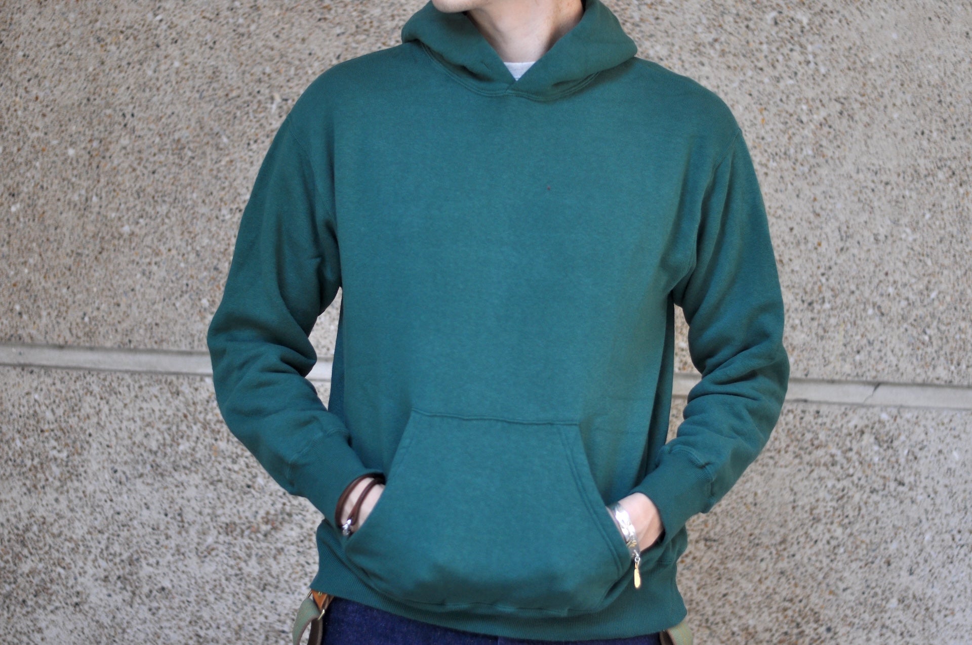 Dubble Works 11oz "Tsuri-ami" Loopwheeled Pull Over (Green)