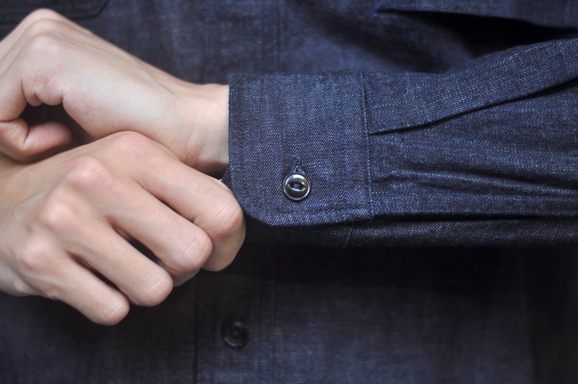 MOMOTARO JEANS 8oz Indigo Dyed GTB Selvage Denim Workshirt