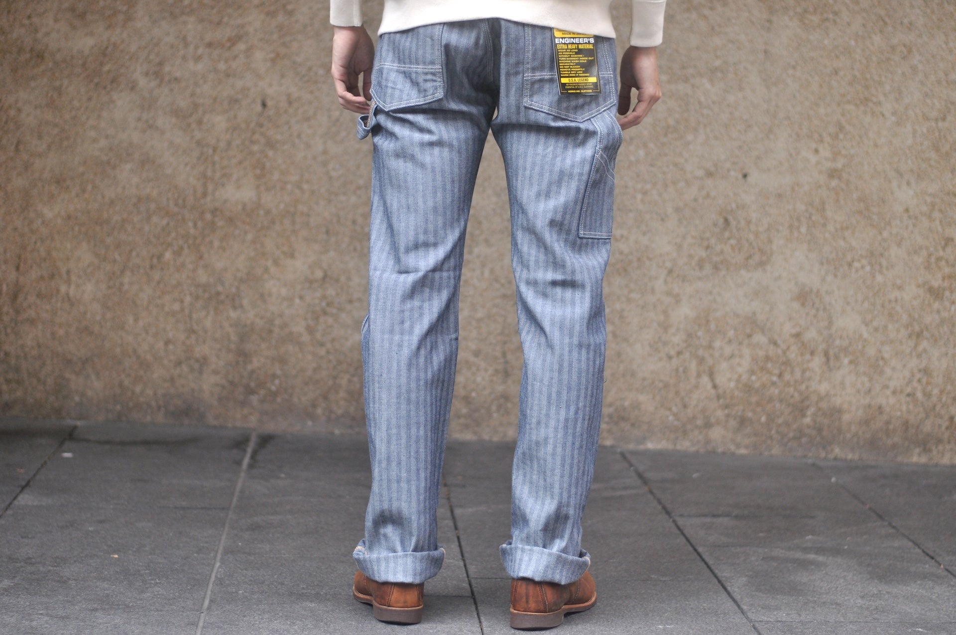Iron Heart 10.5oz Herringbone Twill Painter Pants (Indigo)