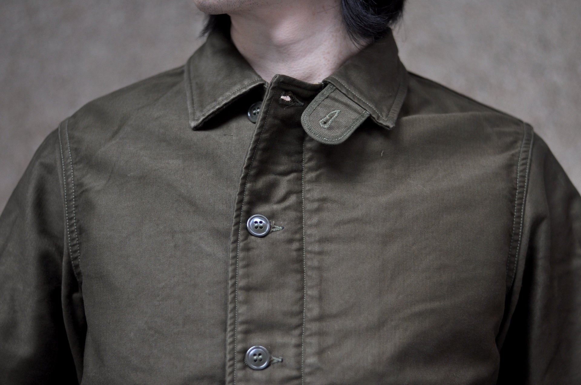 Freewheelers "Deck Worker" Jacket (Dark Khaki Green)