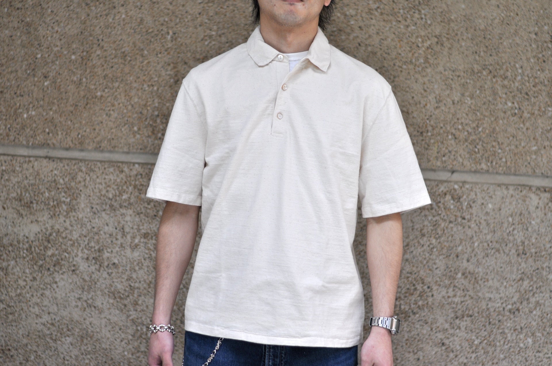 Samurai Jeans 16oz 'Japanese Cotton' Slub Yarn Polo Shirt