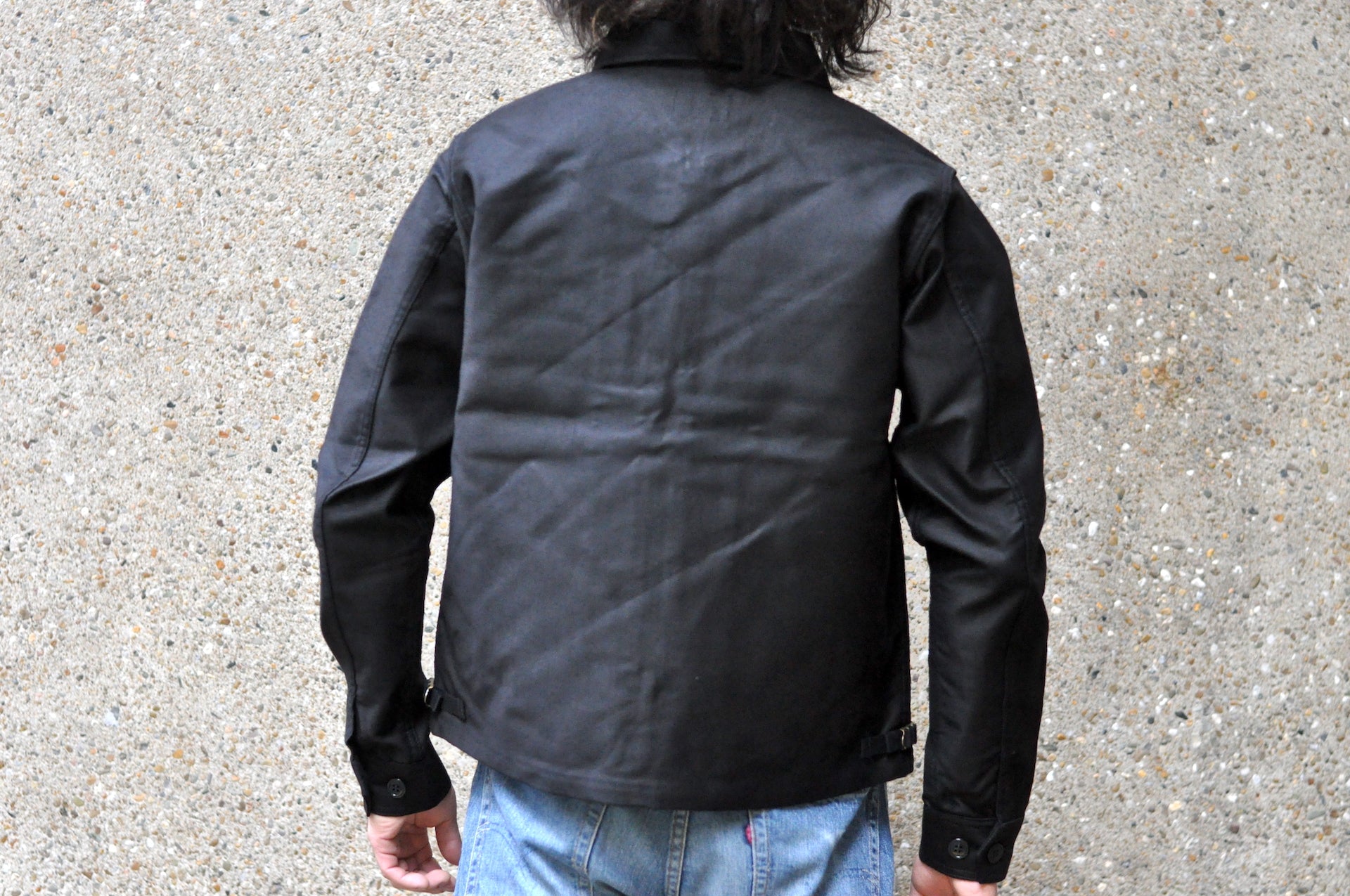 Unique Garment Heavyweight Jungle Cloth 'Utility' Jacket (Black)