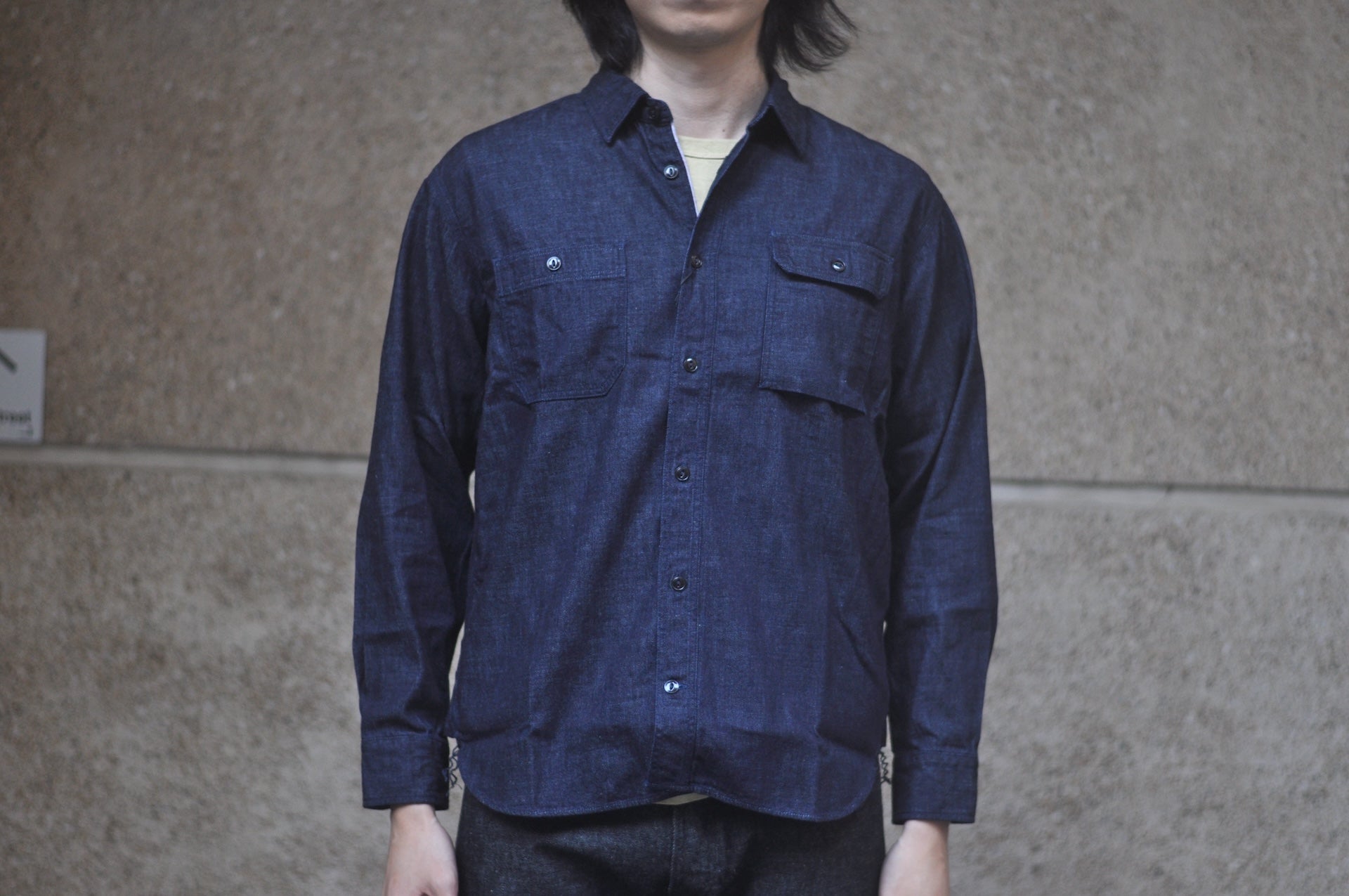 MOMOTARO JEANS 8oz Indigo Dyed Selvage Denim Workshirt ('26 Version)