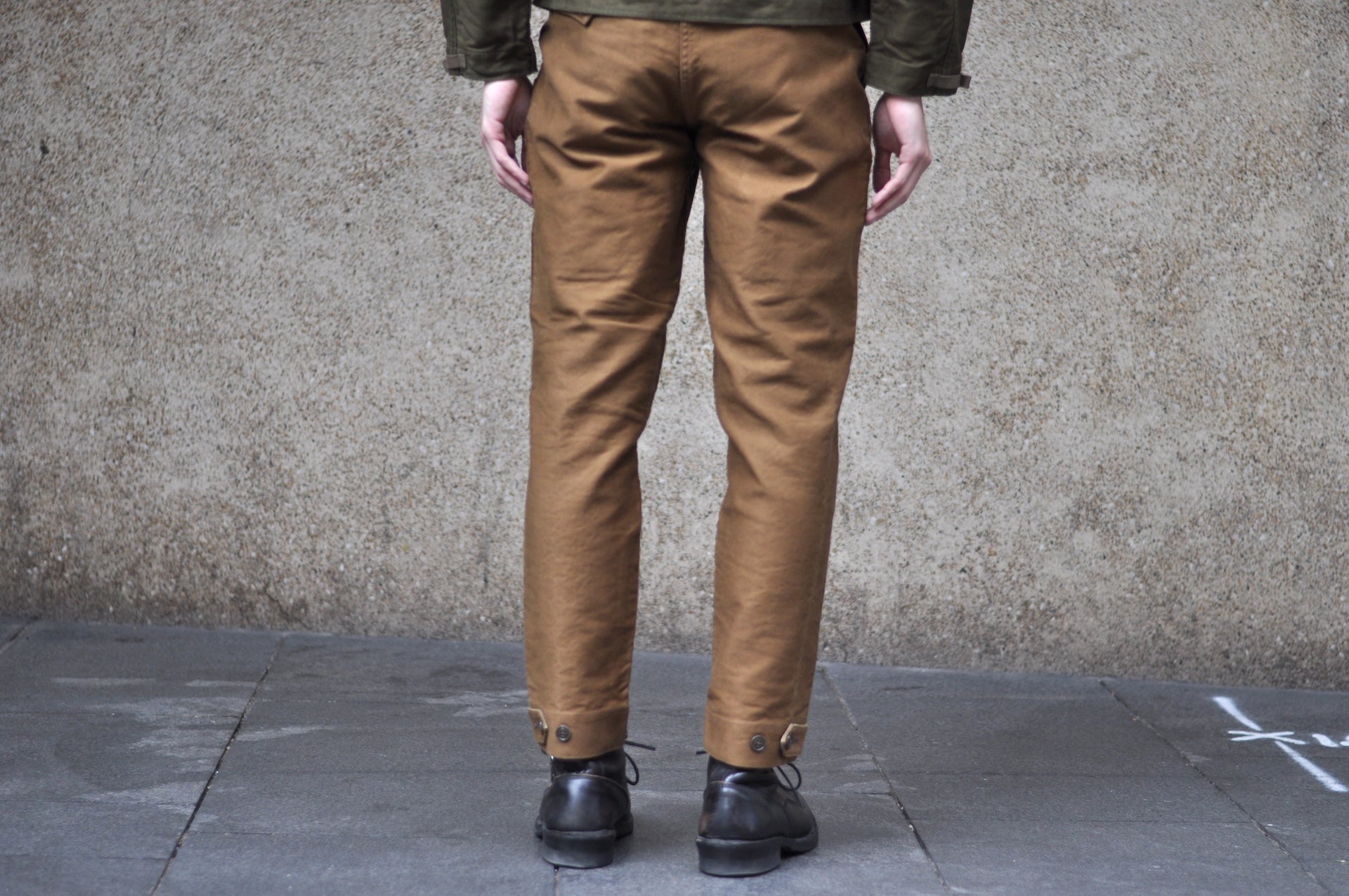 Freewheelers Heavyweight Jungle Cloth "S-8 Aviators' Trousers" (Sepia Brown)