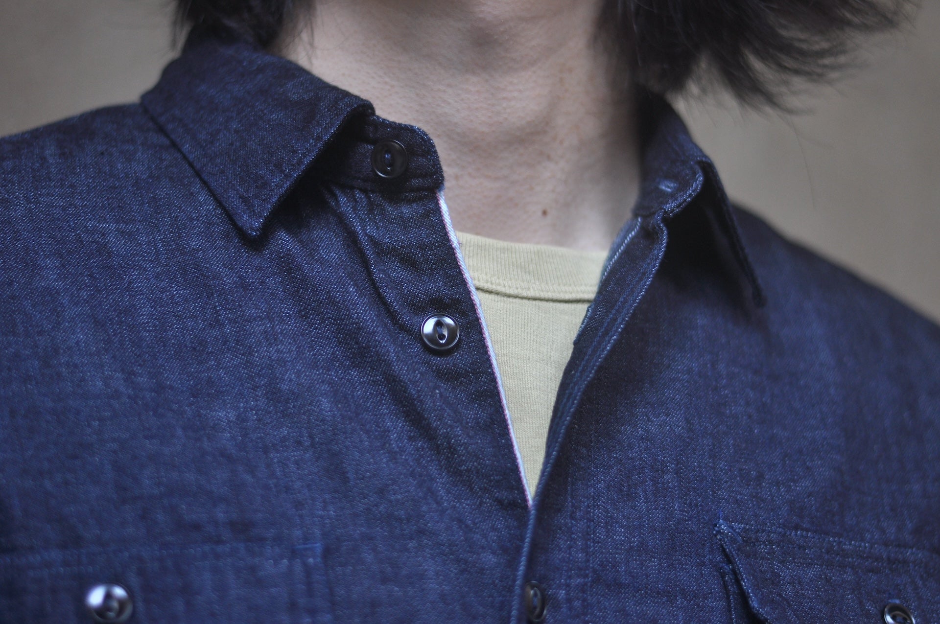 MOMOTARO JEANS 8oz Indigo Dyed Selvage Denim Workshirt ('26 Version)