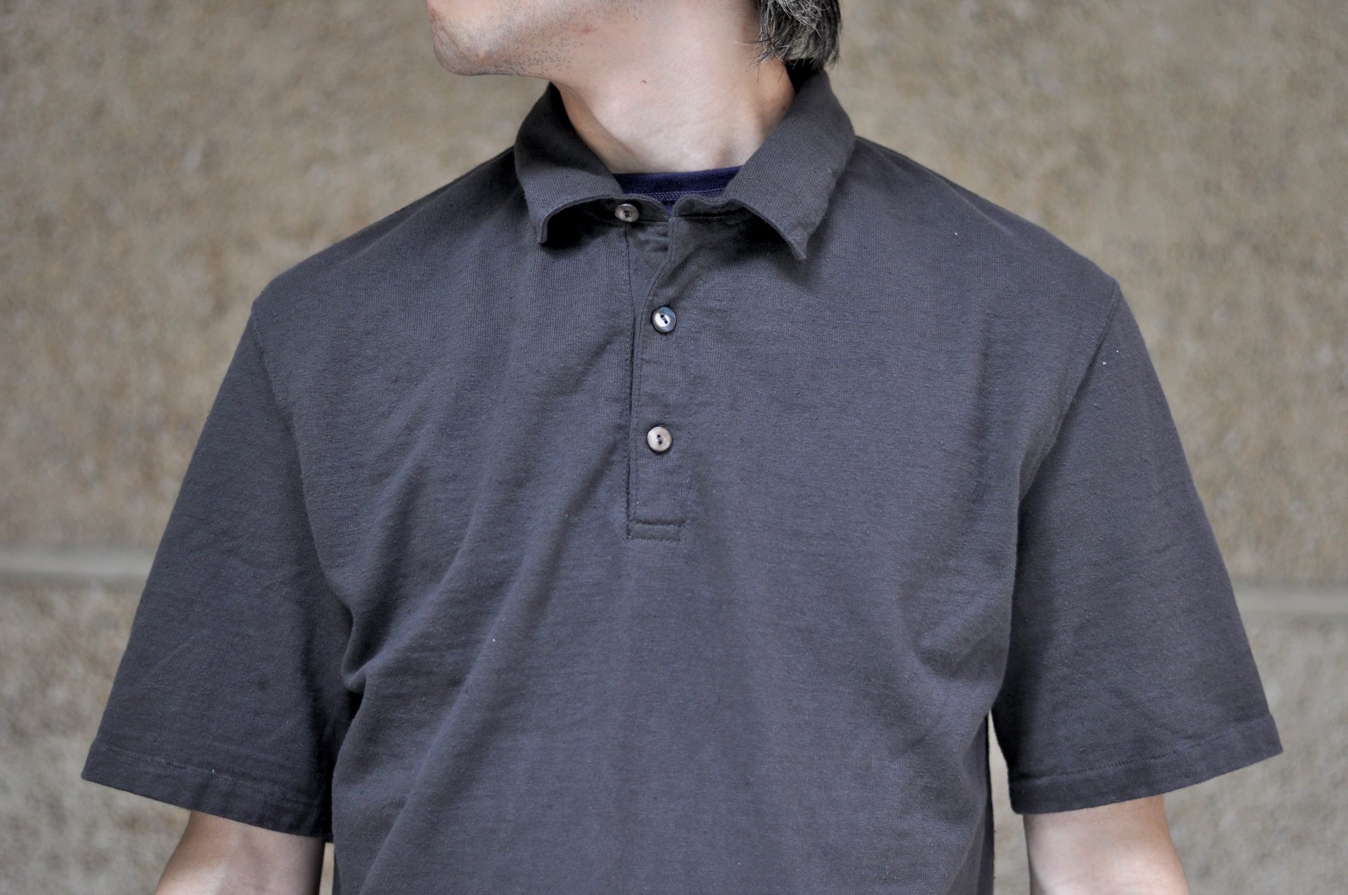 Samurai 12oz "Nippon Cotton" Heavyweight Polo Shirt (Kuromame)