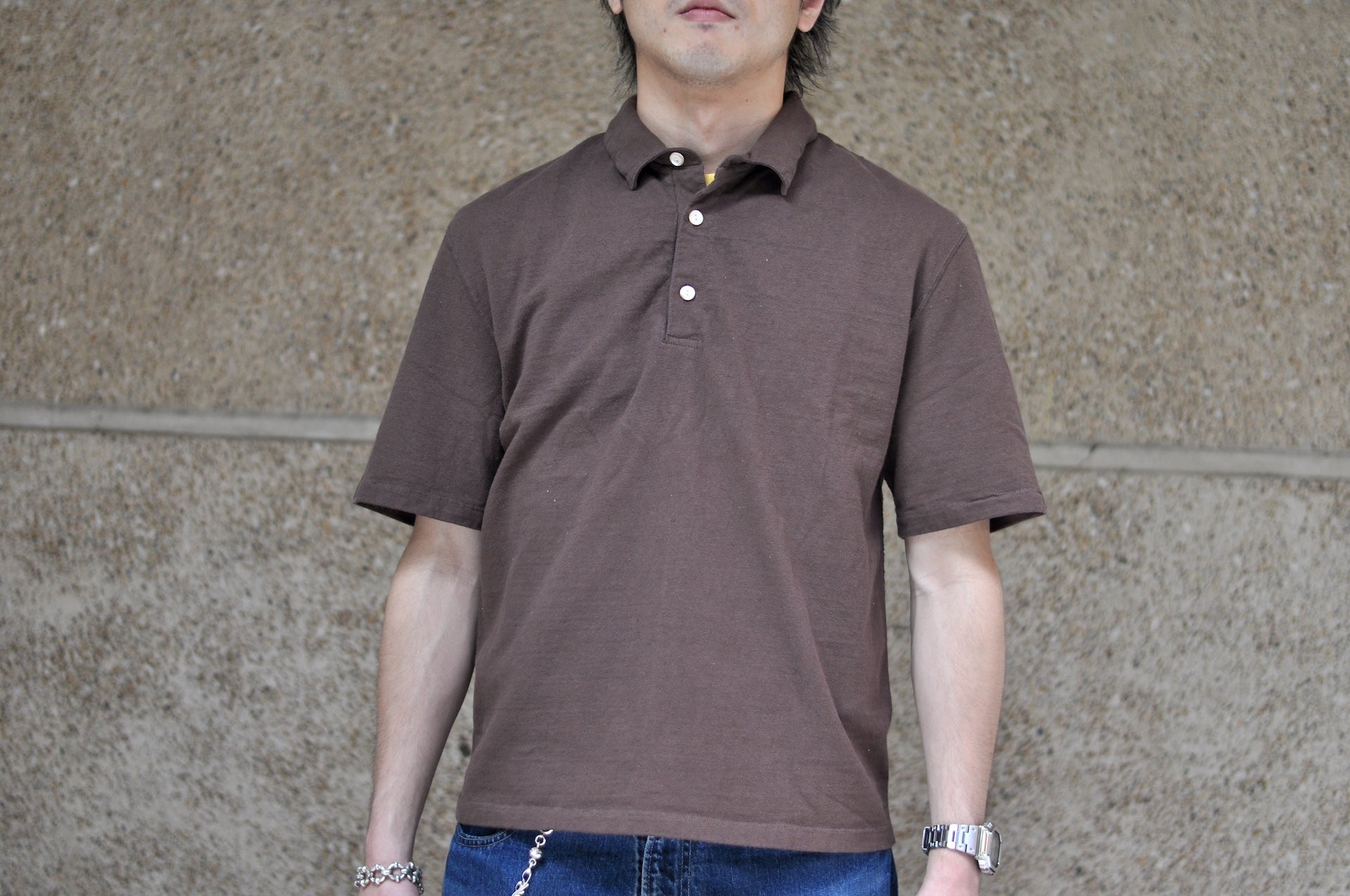 Samurai 12oz "Nippon Cotton" Heavyweight Polo Shirt (Dark Kuri)