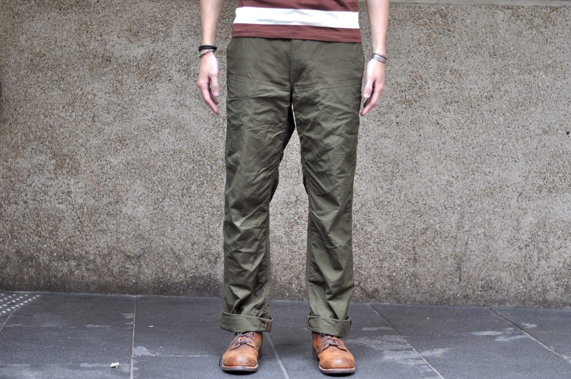 Freewheelers "Field Cruiser" Lightweight Duck Canvas Trousers (Olive Drab)