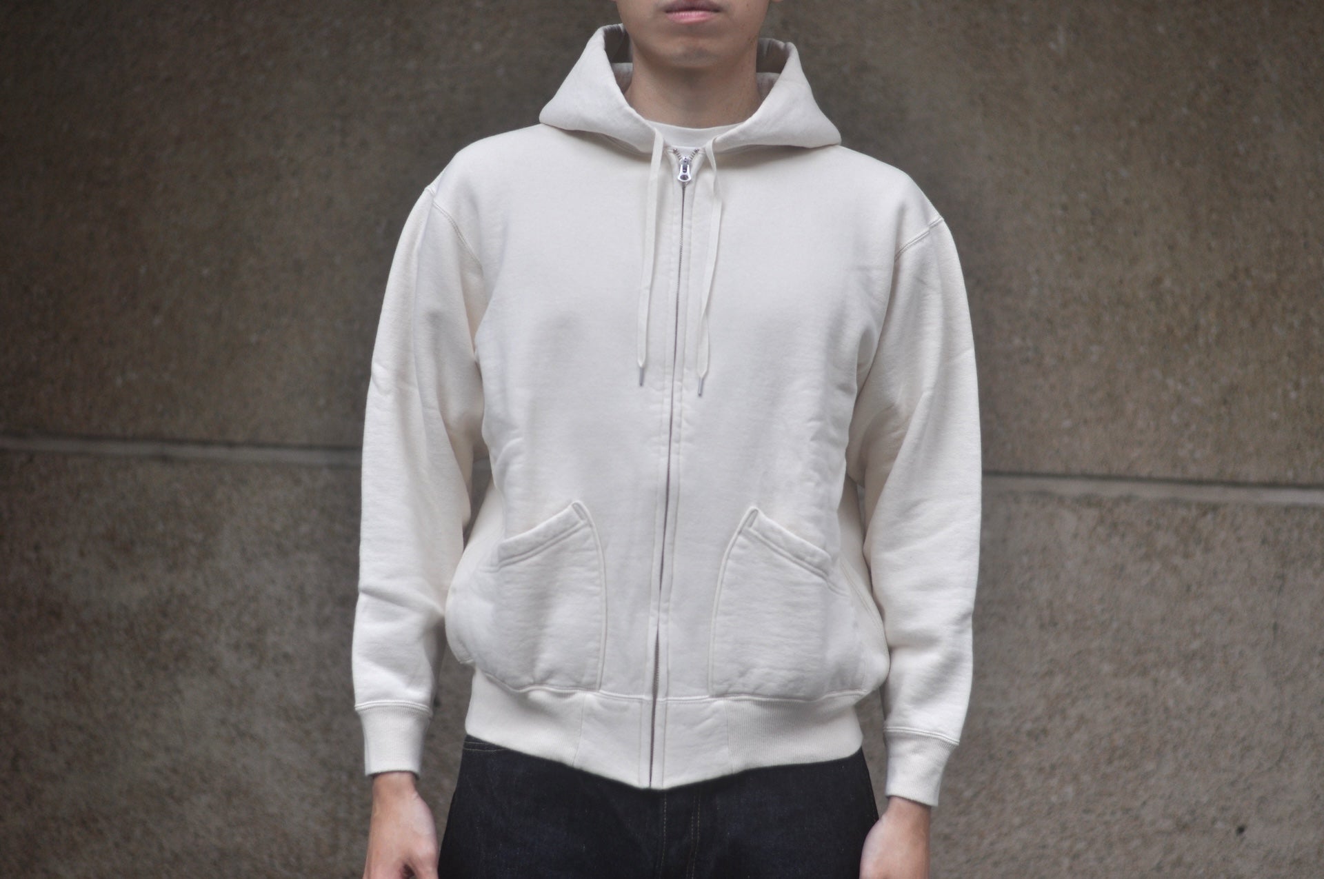 RAGGY CLOTHING 14oz “Pound Cake” Loopwheeled Hoody (Natural)