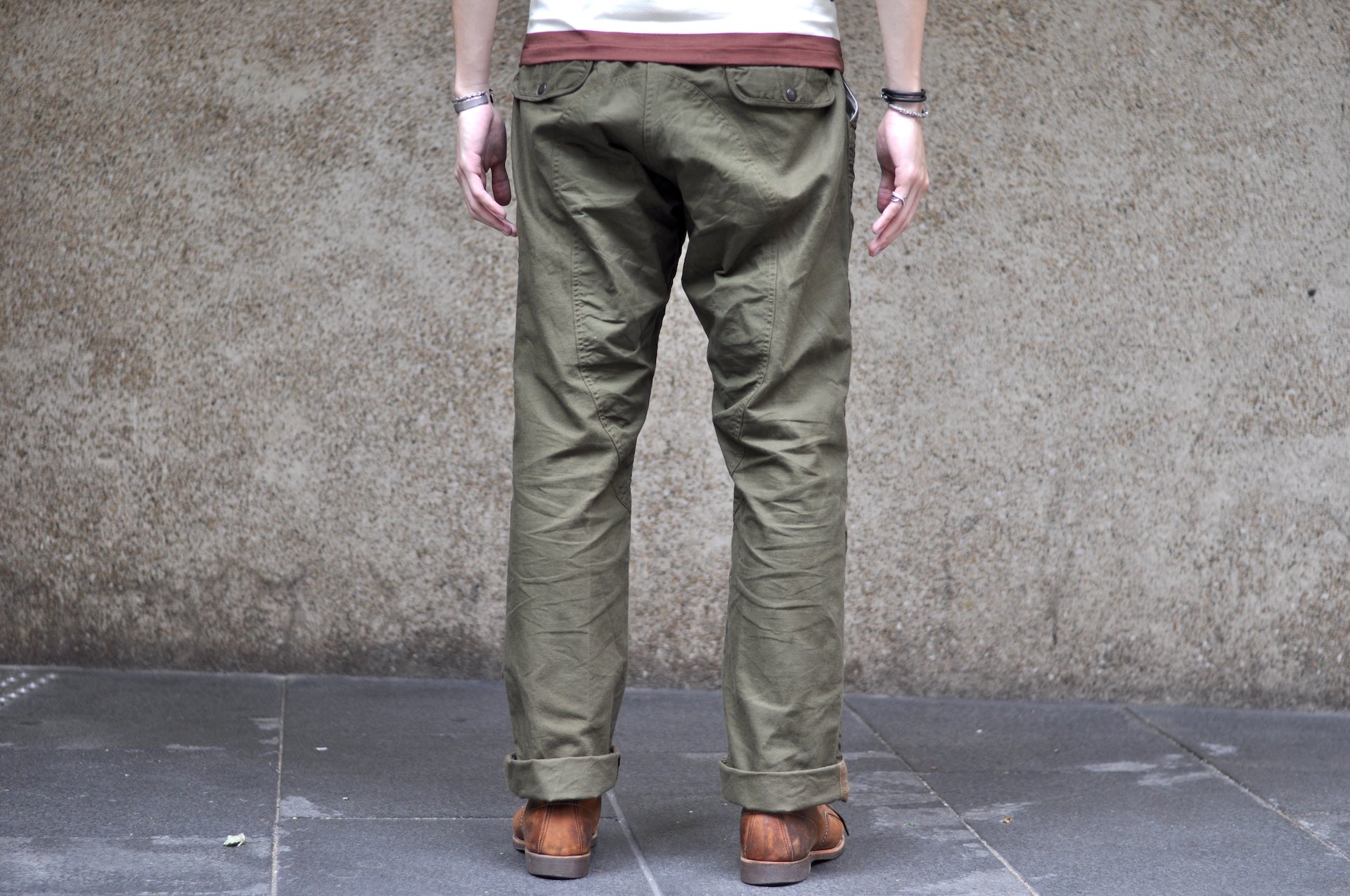 Freewheelers "Field Cruiser" Lightweight Duck Canvas Trousers (Olive Drab)