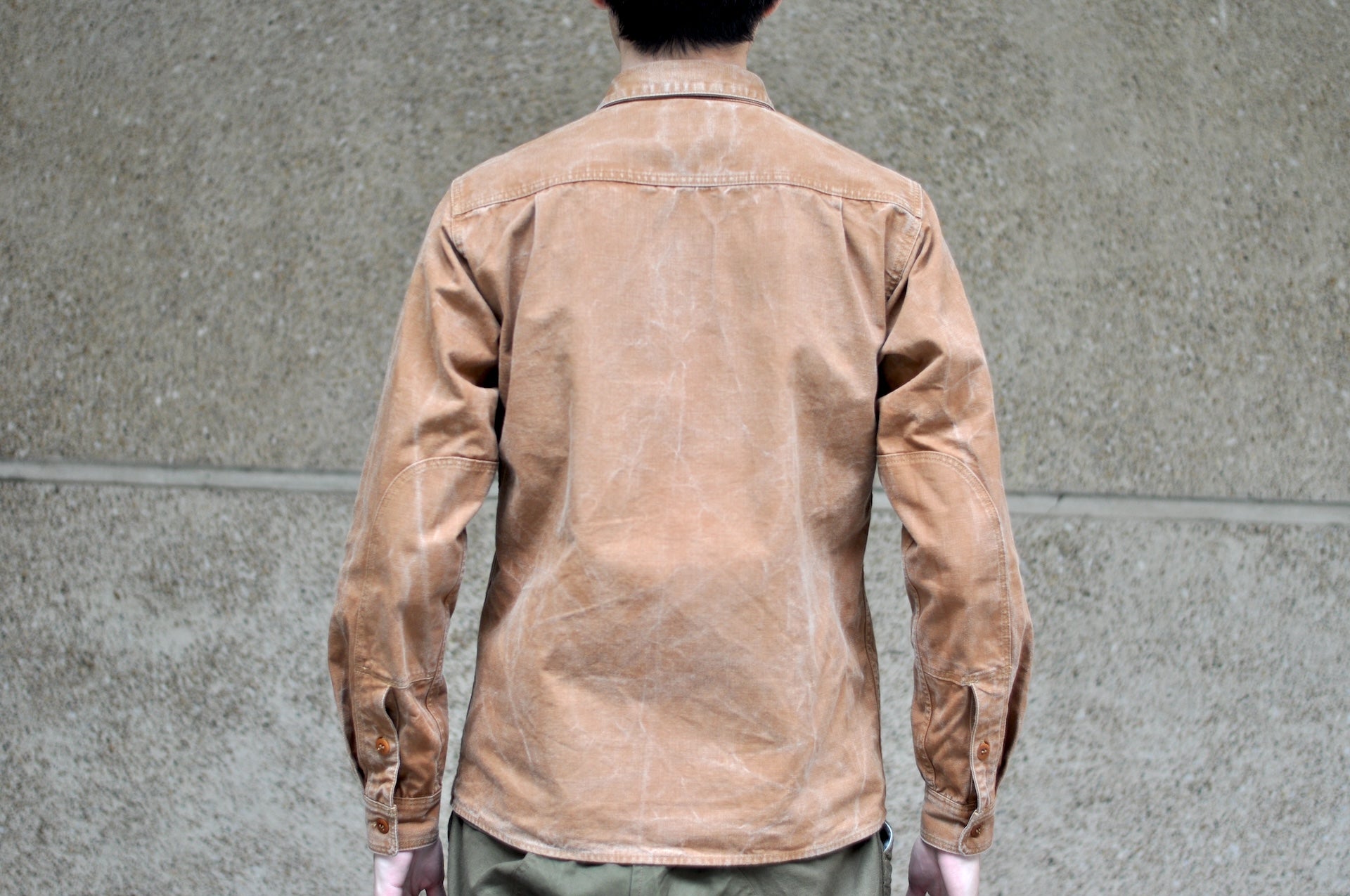 Freewheelers "Uplander" Heavyweight Duck Canvas Workshirt (Brown)