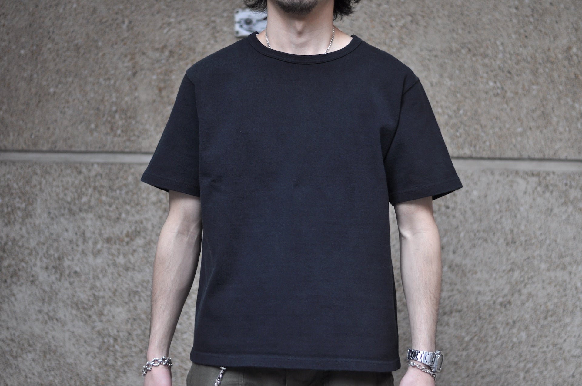 Samurai 15.7oz “Ultra-Heavyweight” Plain Tee (Shadow Black)
