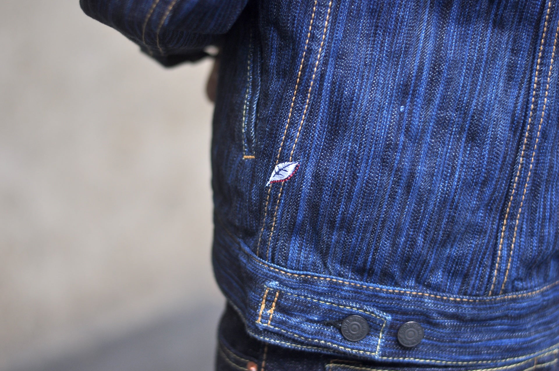 Pure Blue Japan 14.5oz Indigo Dyed “Waterfall” Type 2 Denim Jacket (Daylight)