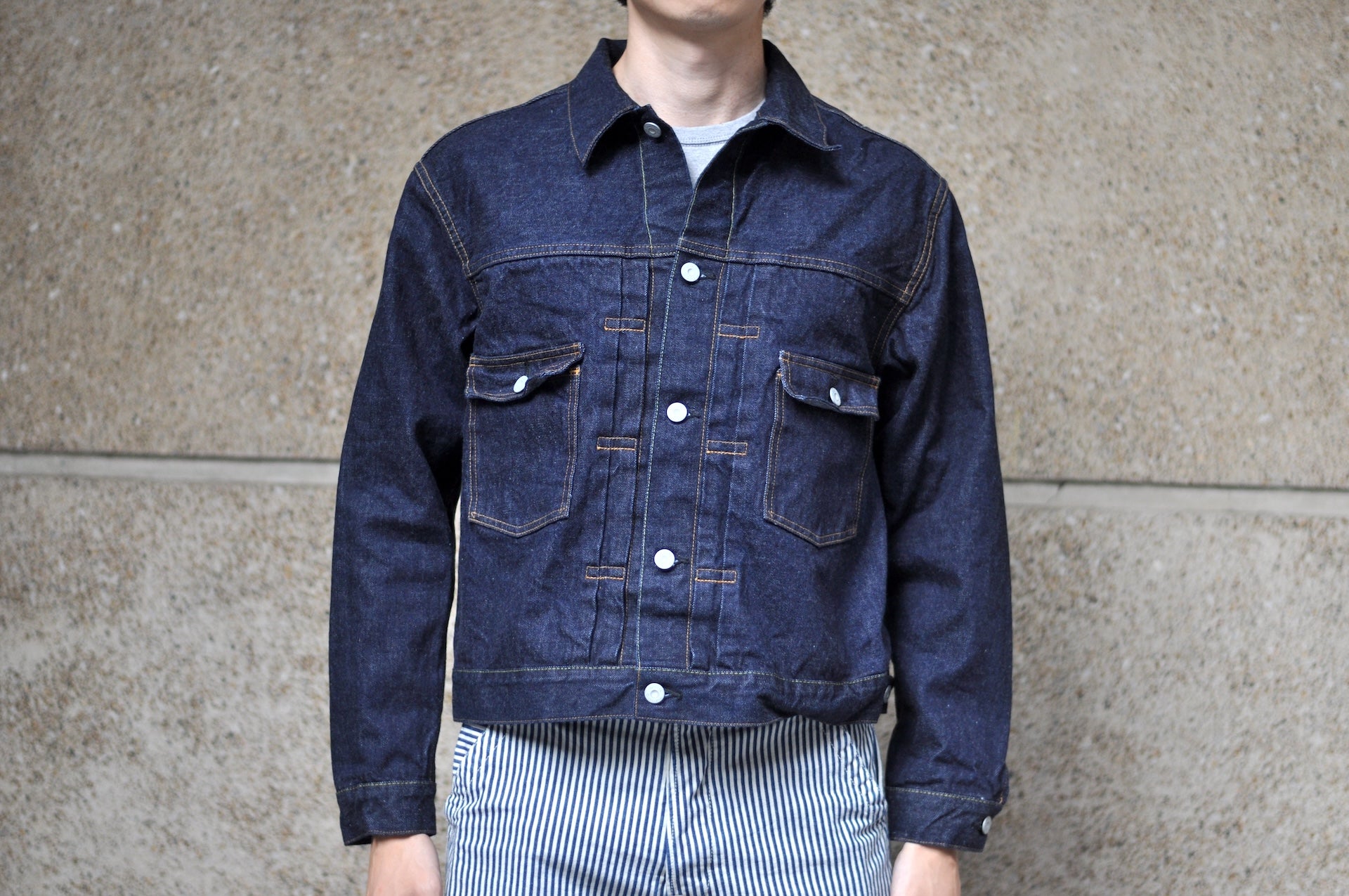 BONCOURA 15oz Indigo Dyed "Ike-Momen" Type 2 Denim Jacket