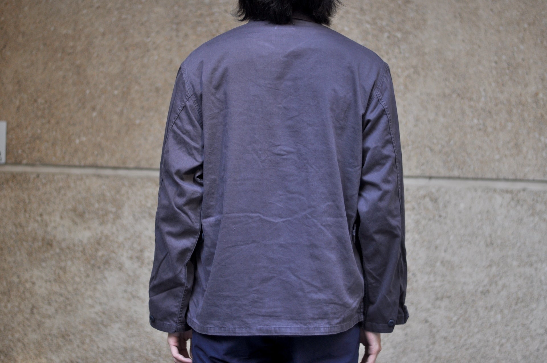 Japan Blue ‘All-Season’ Back Satin Fatigue Jacket (Navy)