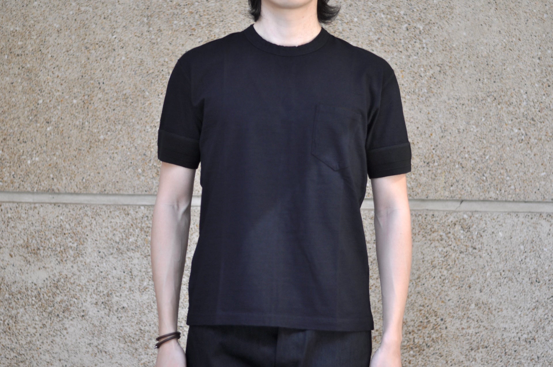 Pure Blue Japan 6.5oz "Signature" Pocket Tee (Indigo X Black)