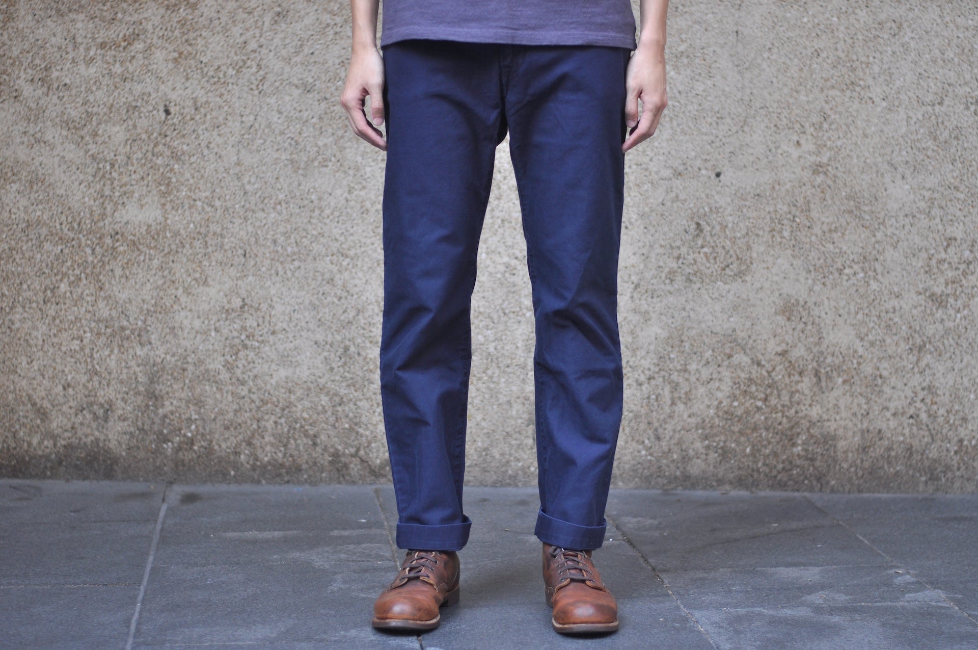 Japan Blue 12oz Weapon Twill Military Chinos (Navy)