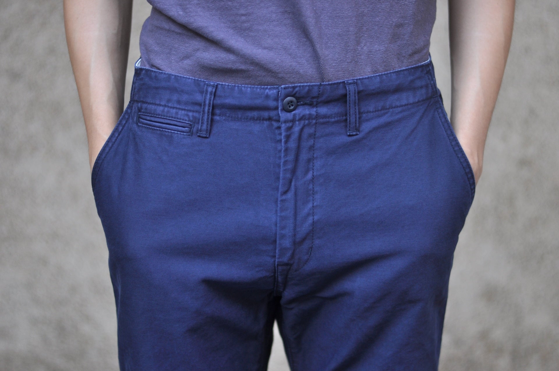 Japan Blue 12oz Weapon Twill Military Chinos (Navy)