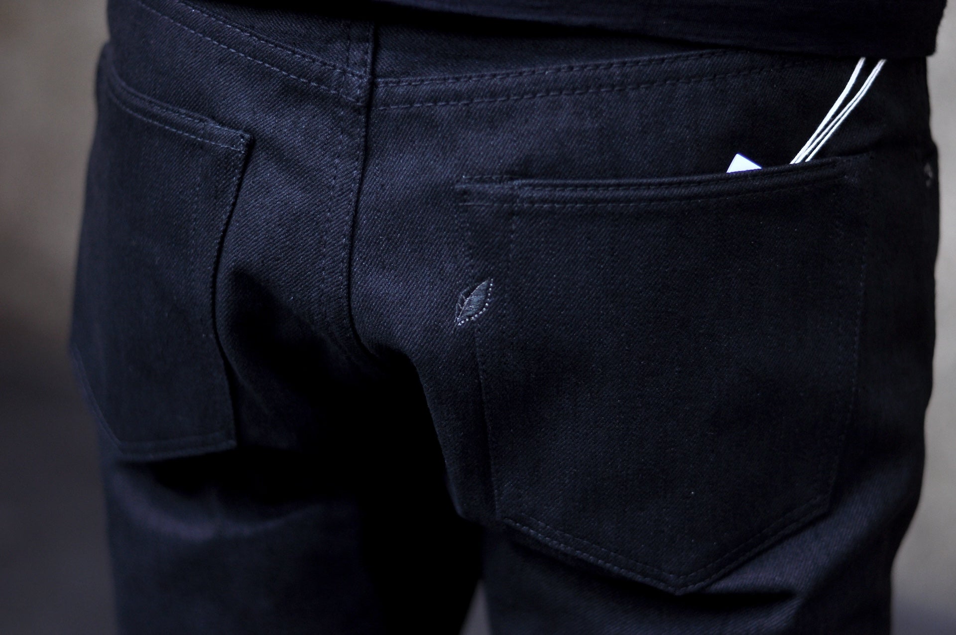 Pure Blue Japan 14oz XX-019-BK "Ultimate Black" Denim (Relaxed Tapered fit)