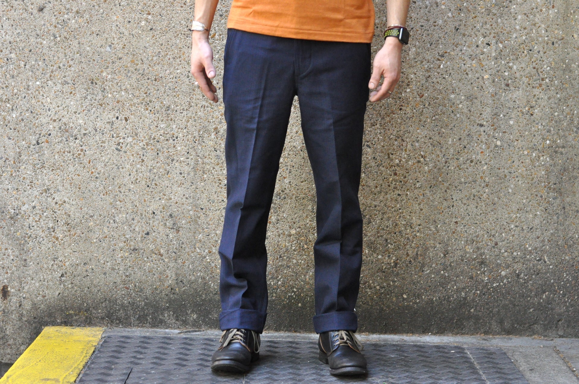 Boncoura 12.5oz Indigo HBT '41 Chinos (Relax Tapered Fit Boncoura 12.5oz Indigo HBT '41 Chinos (Relax Tapered Fit