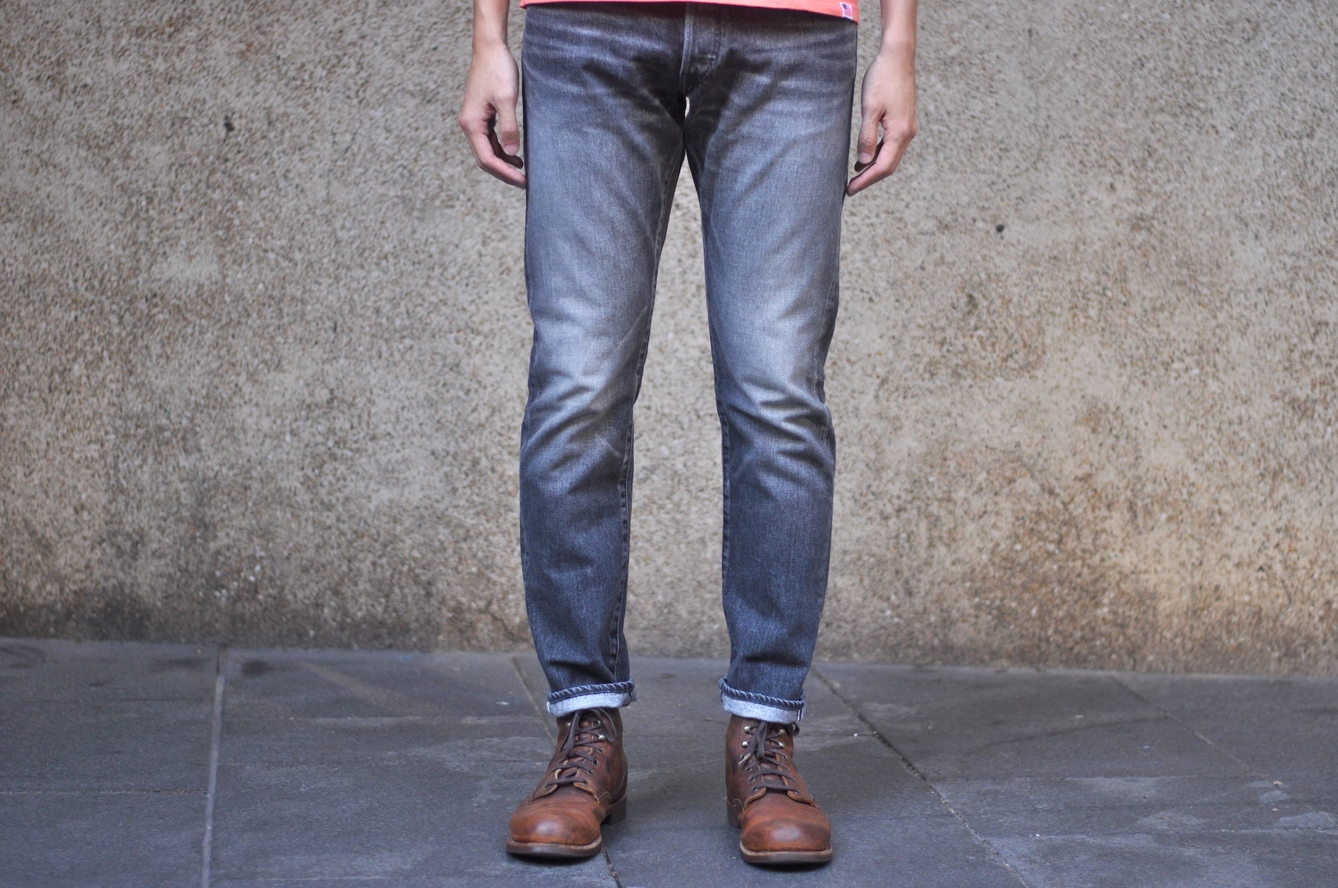 Studio D'Artisan D1826UB 13.5oz Black Dyed "Used Ivy" Denim (Relaxed Tapered fit)