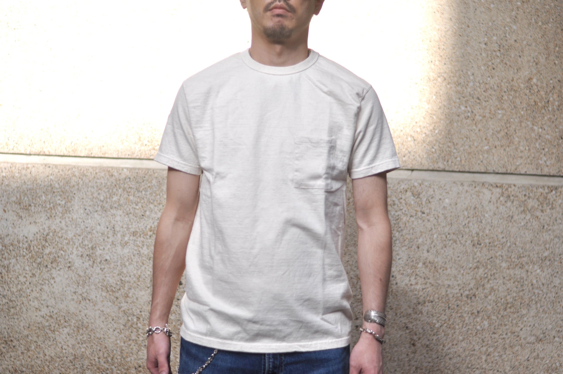 Samurai 12oz "Nippon Cotton" Pocket Tee (Natural)