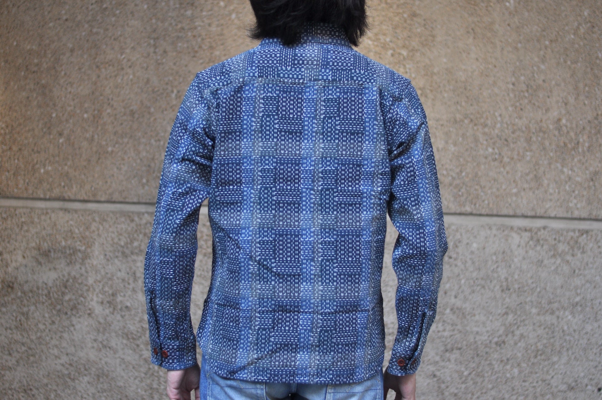 Studio D'Artisan 12oz "Noragi" Sashiko Workshirt (Indigo)