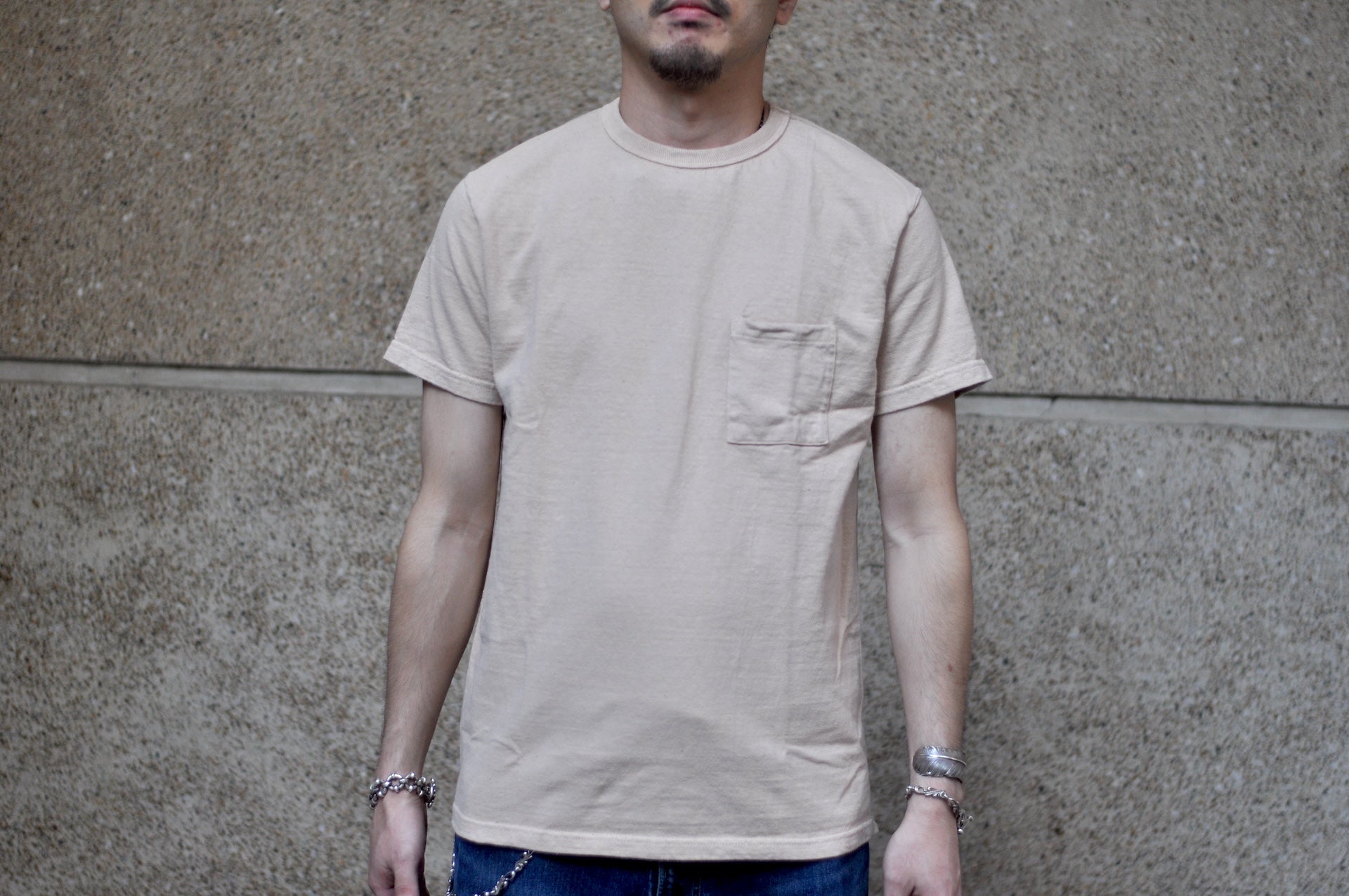 Samurai 12oz "Nippon Cotton" Pocket Tee (Light Kuri)