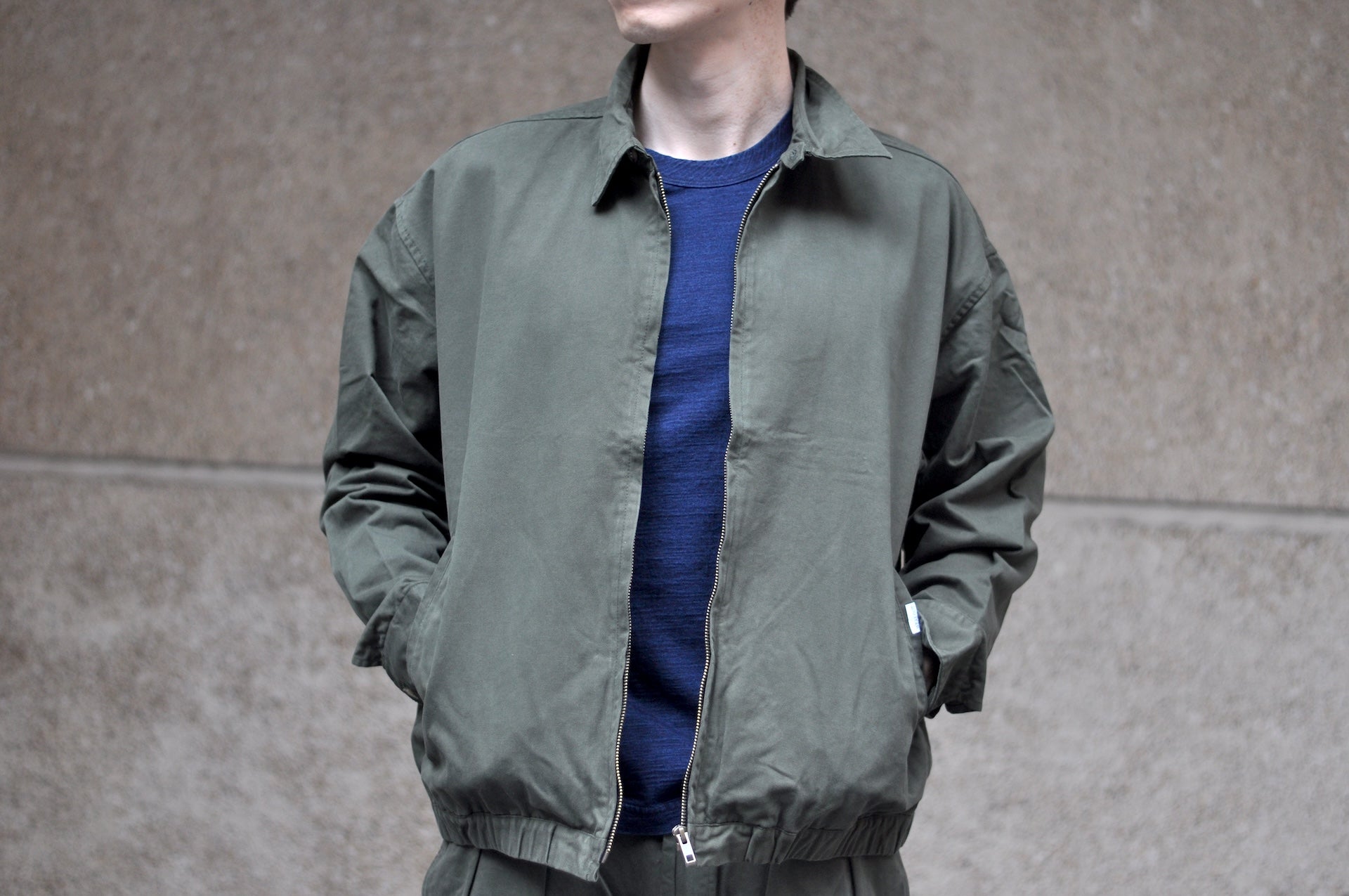 Sugar & Co. “Ivy Lecturer” Moleskin Swing Top Jacket (Olive)