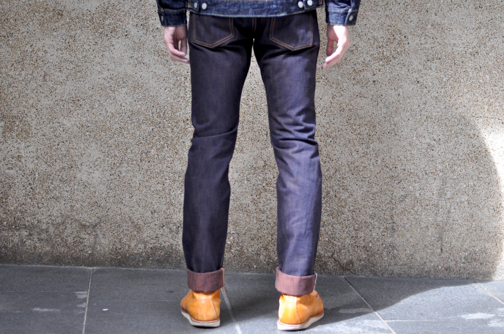 Pure Blue Japan 15oz PER-EX-013-ID "Indigo X Persimmon" Extra Slub Denim (Slim Tapered fit)