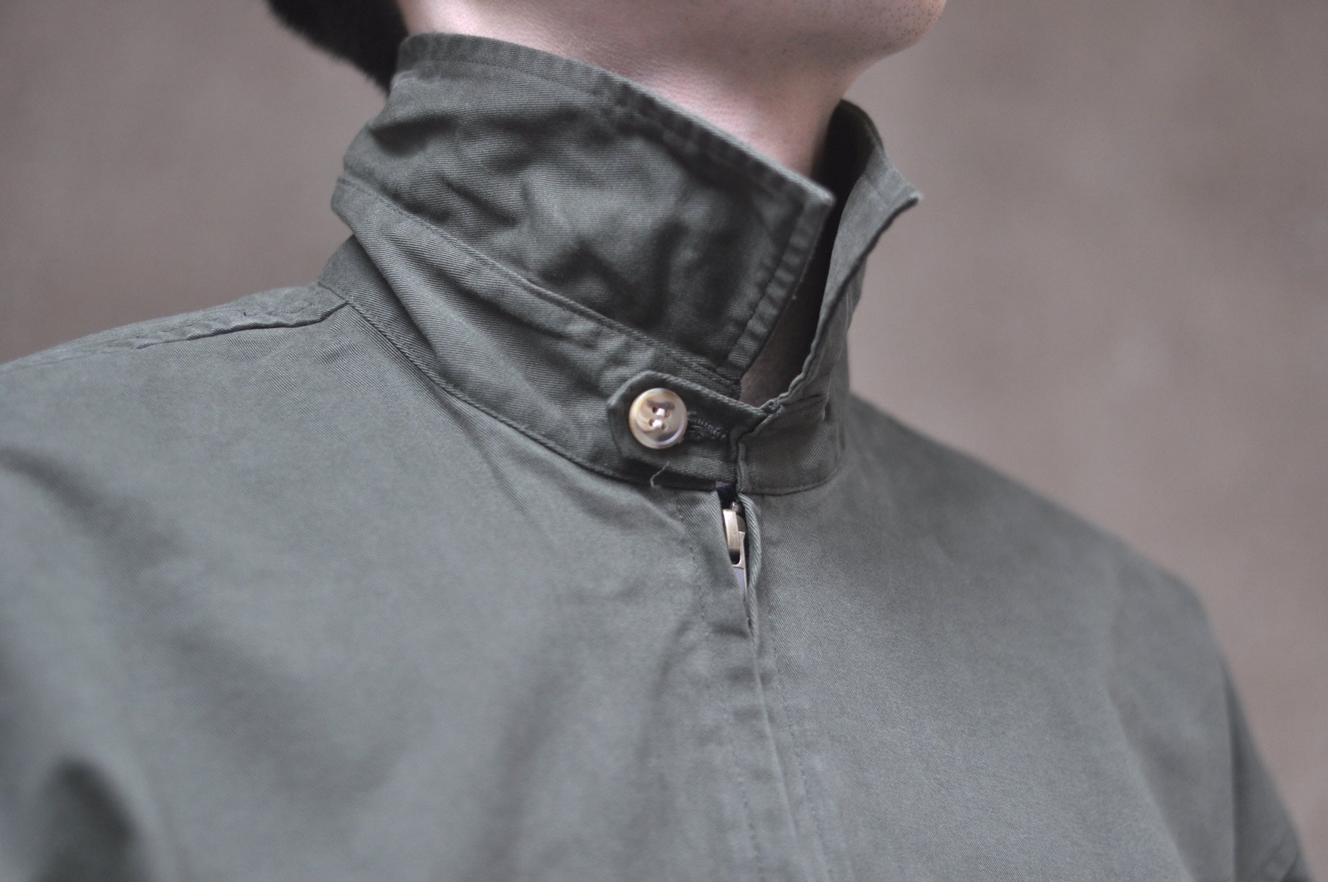 Sugar & Co. “Ivy Lecturer” Moleskin Swing Top Jacket (Olive)