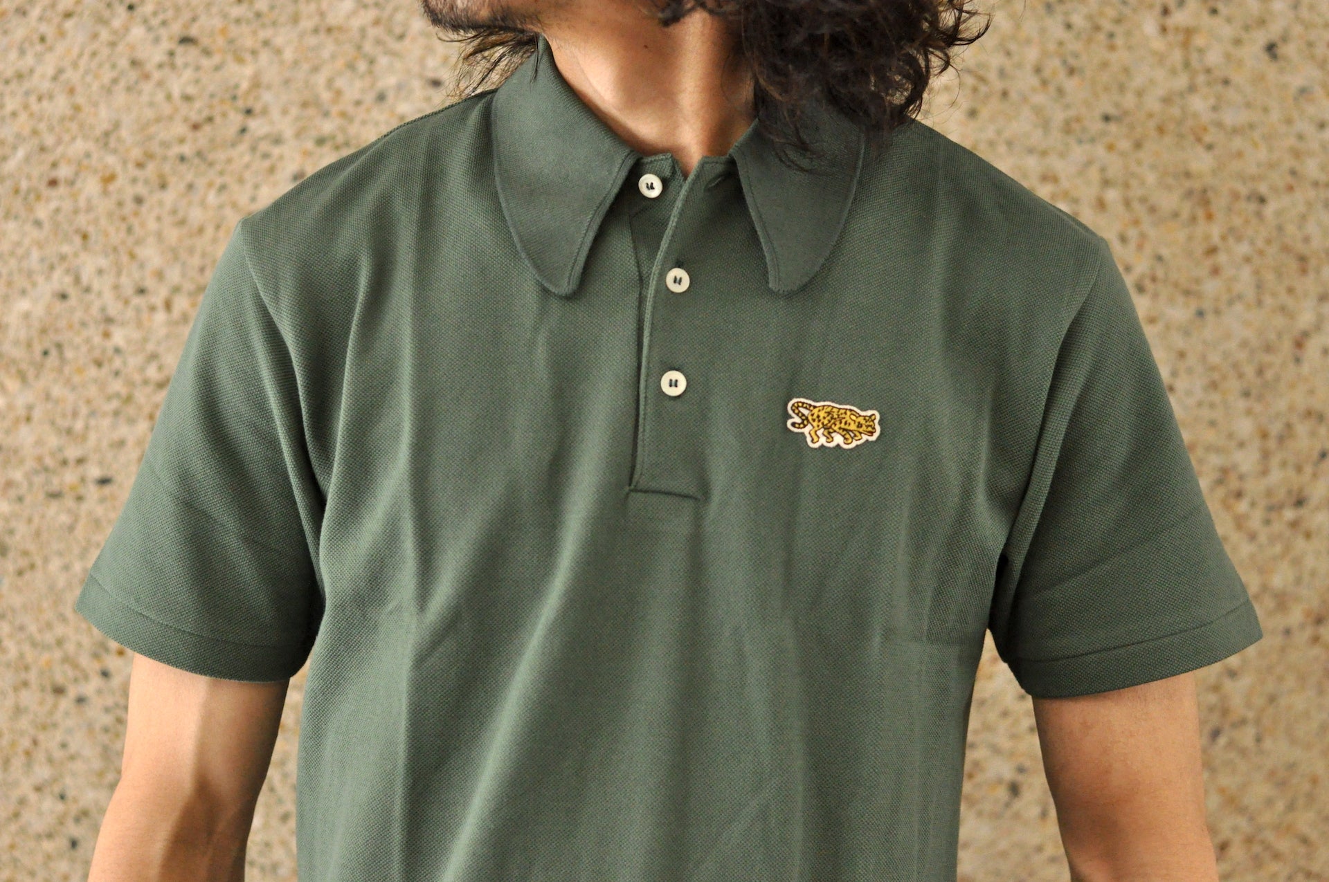 Warehouse X Yusuke Hanai "Jaguar" Lightweight Pique Polo (Green)