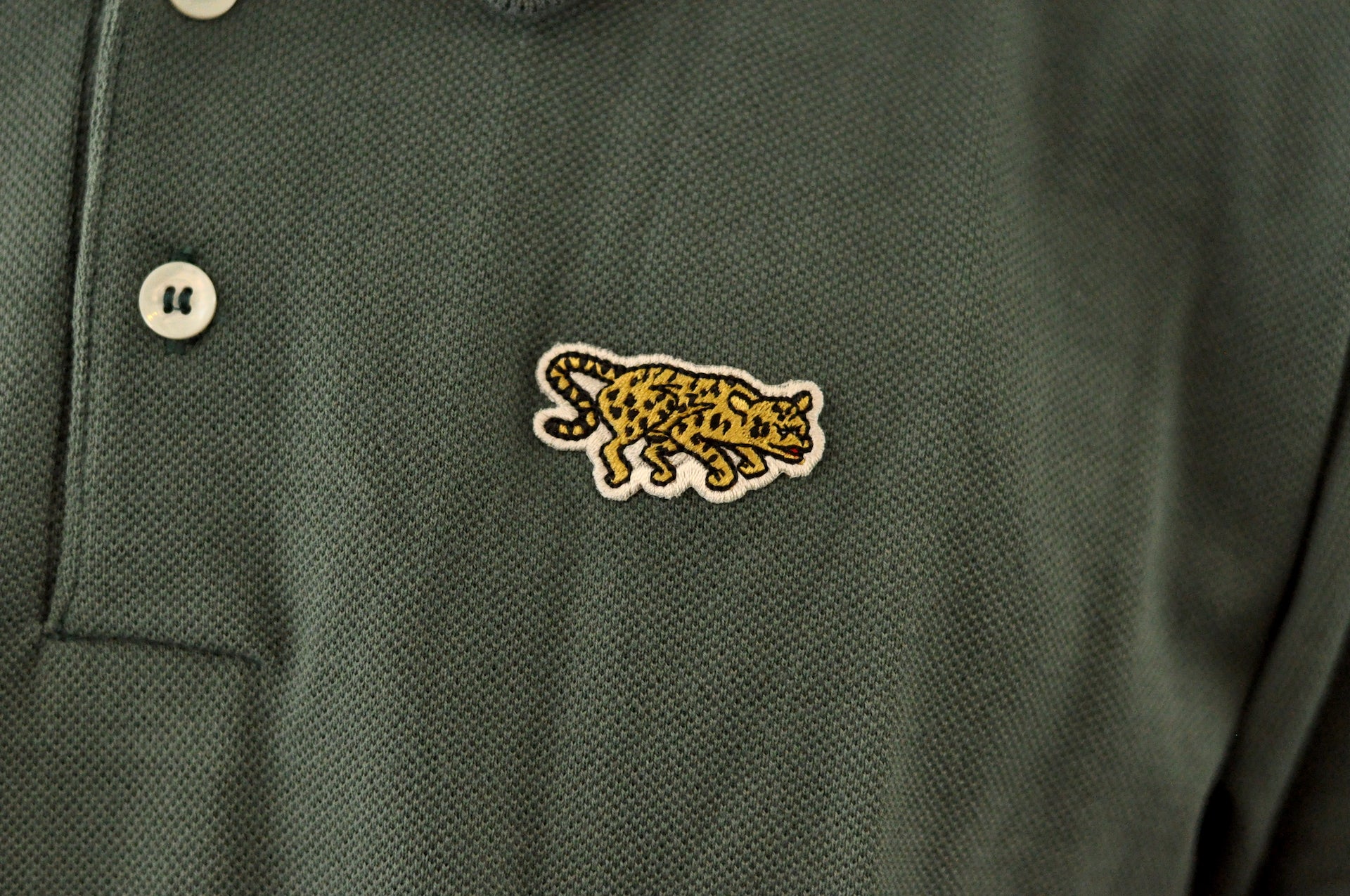 Warehouse X Yusuke Hanai "Jaguar" Lightweight Pique Polo (Green)