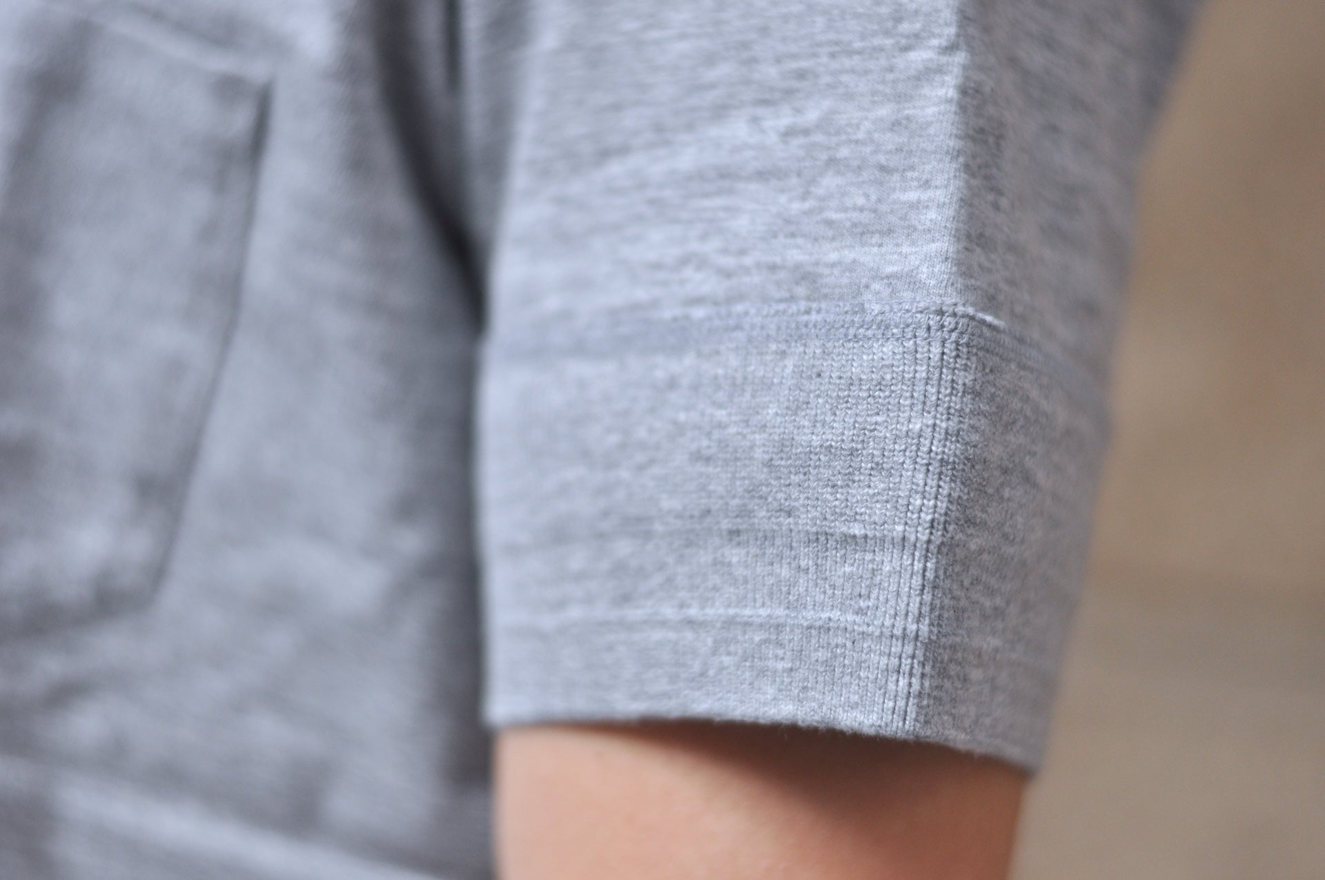 Pure Blue Japan 6.5oz "Signature" Pocket Tee (Light Heather Gray)