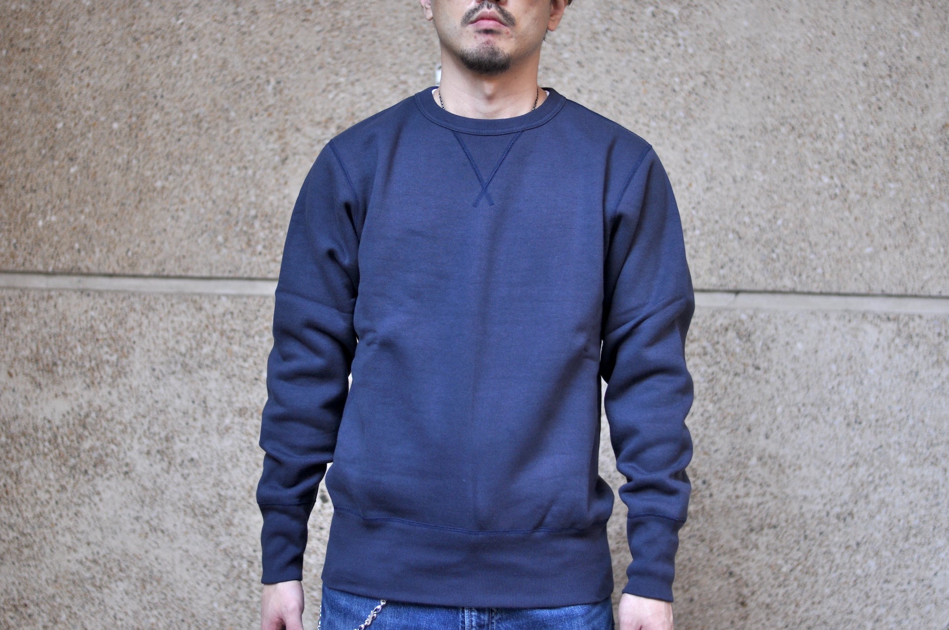 Unique Garment 12oz 'Pioneer' Loopwheeled Sweatshirt (Midnight Navy)