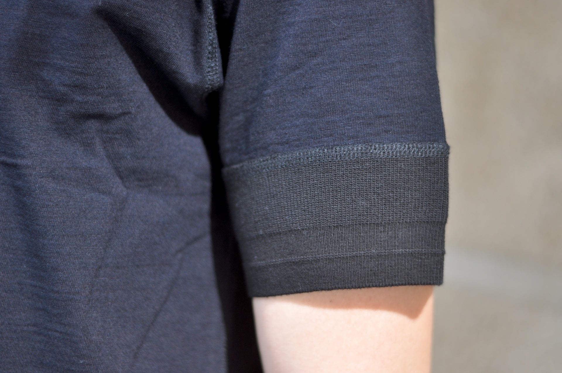 Pure Blue Japan 6.5oz "Signature" Henley Tee (Indigo X Black)
