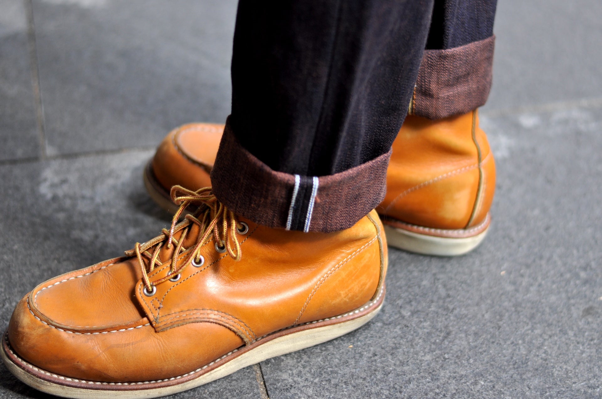 Pure Blue Japan 15oz PER-EX-019-ID "Indigo X Persimmon" Extra Slub Denim (Relaxed Tapered Fit)