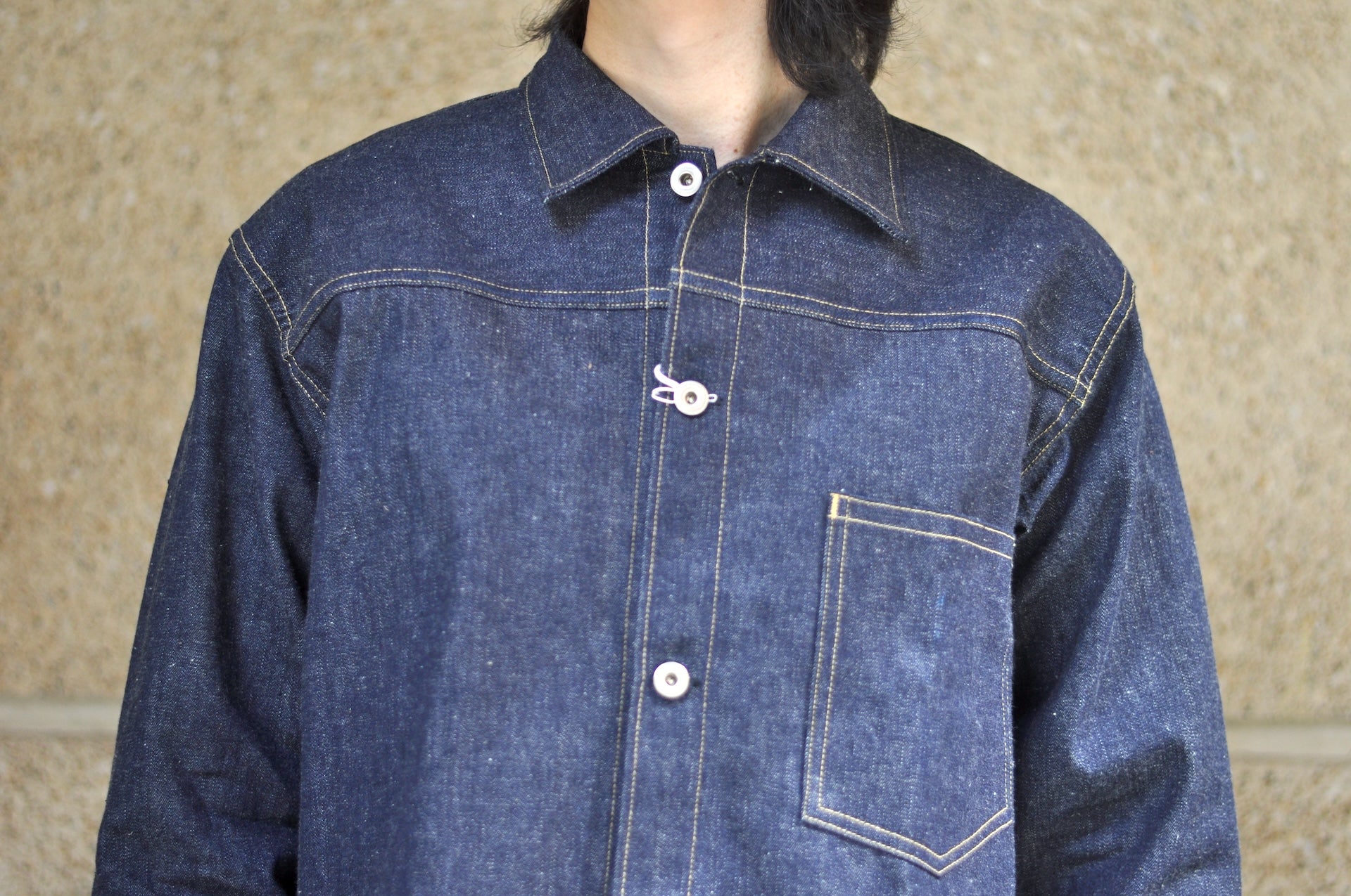 John Gluckow X Warehouse Co. 10oz Indigo Dyed Denim Rancher’s Jacket