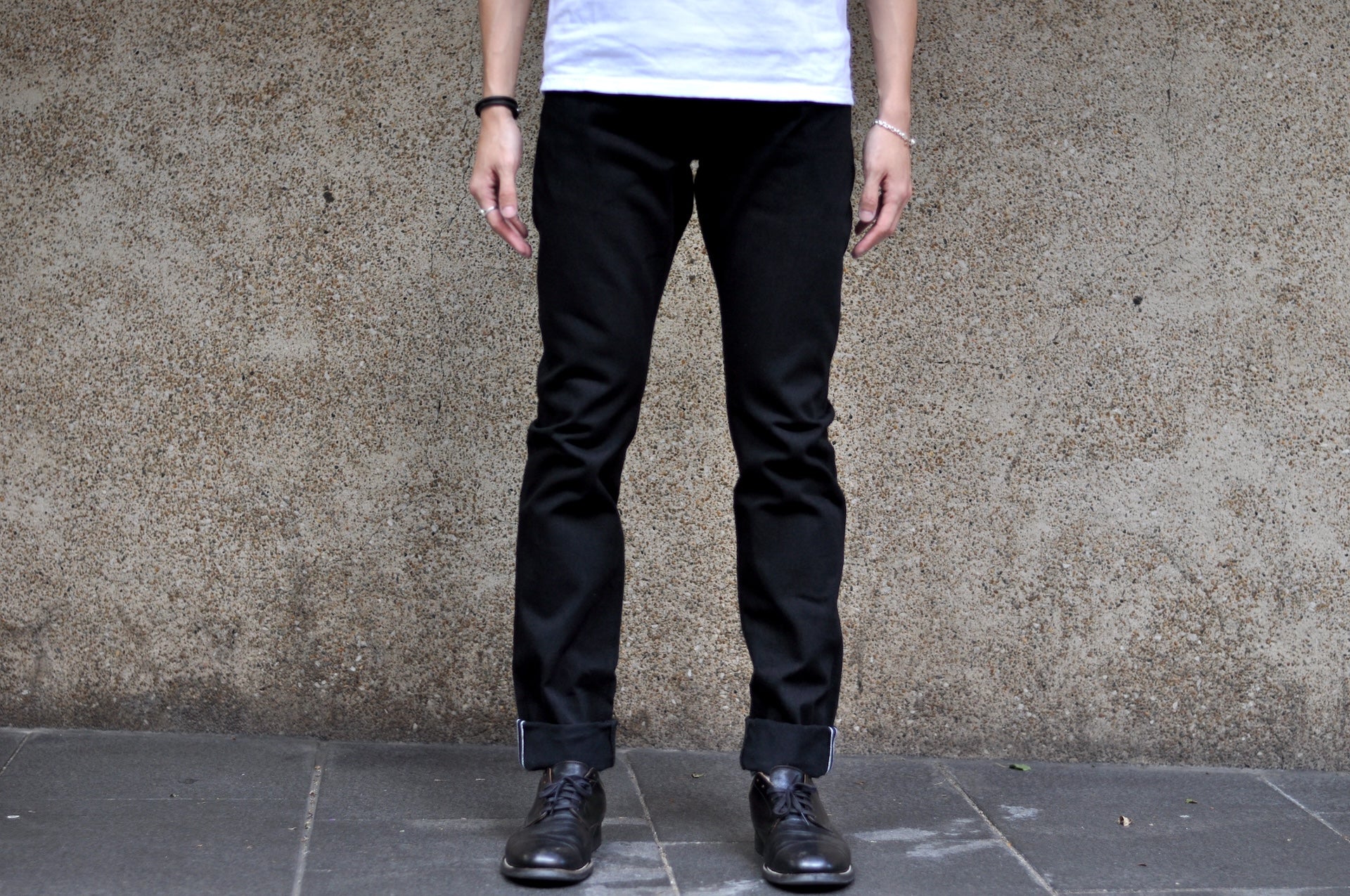 Pure Blue Japan 14oz "Black Teacore"  TCD-019-BK Denim (Relaxed Tapered fit)