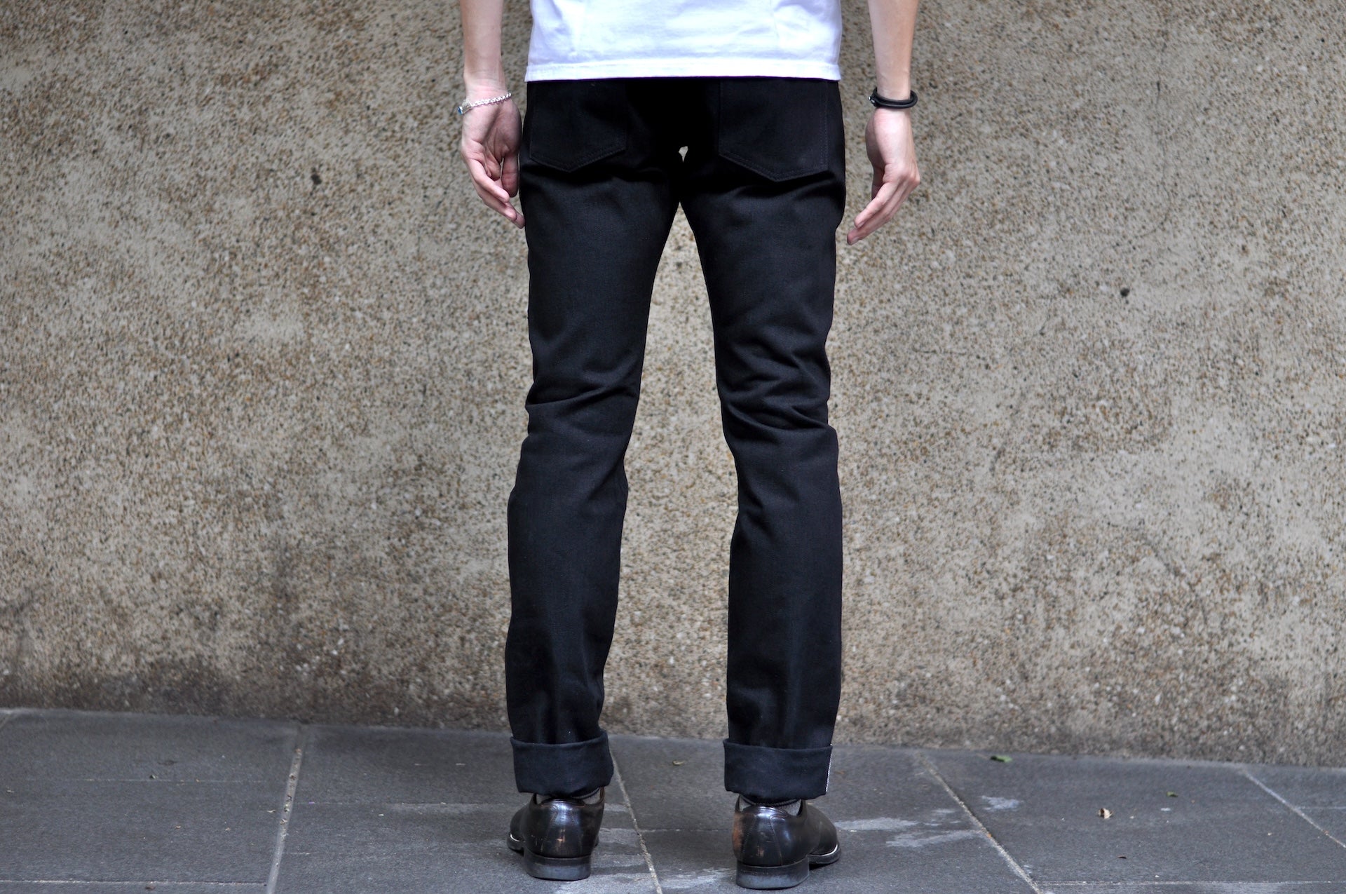 Pure Blue Japan 14oz "Black Teacore"  TCD-019-BK Denim (Relaxed Tapered fit)